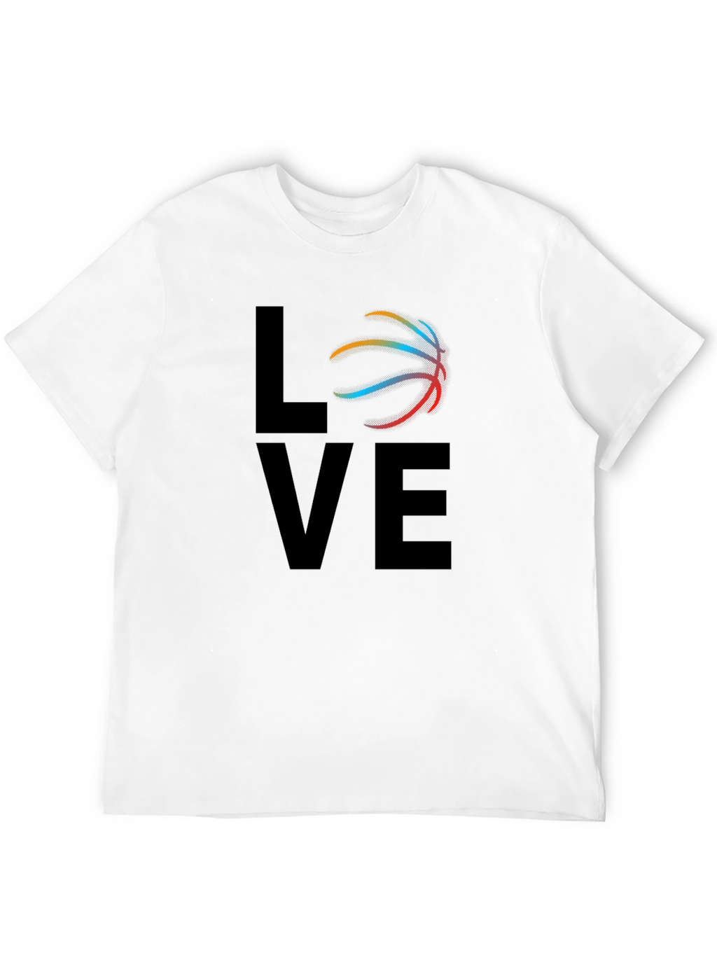 Basketball Love Graphic T-Shirt - Black