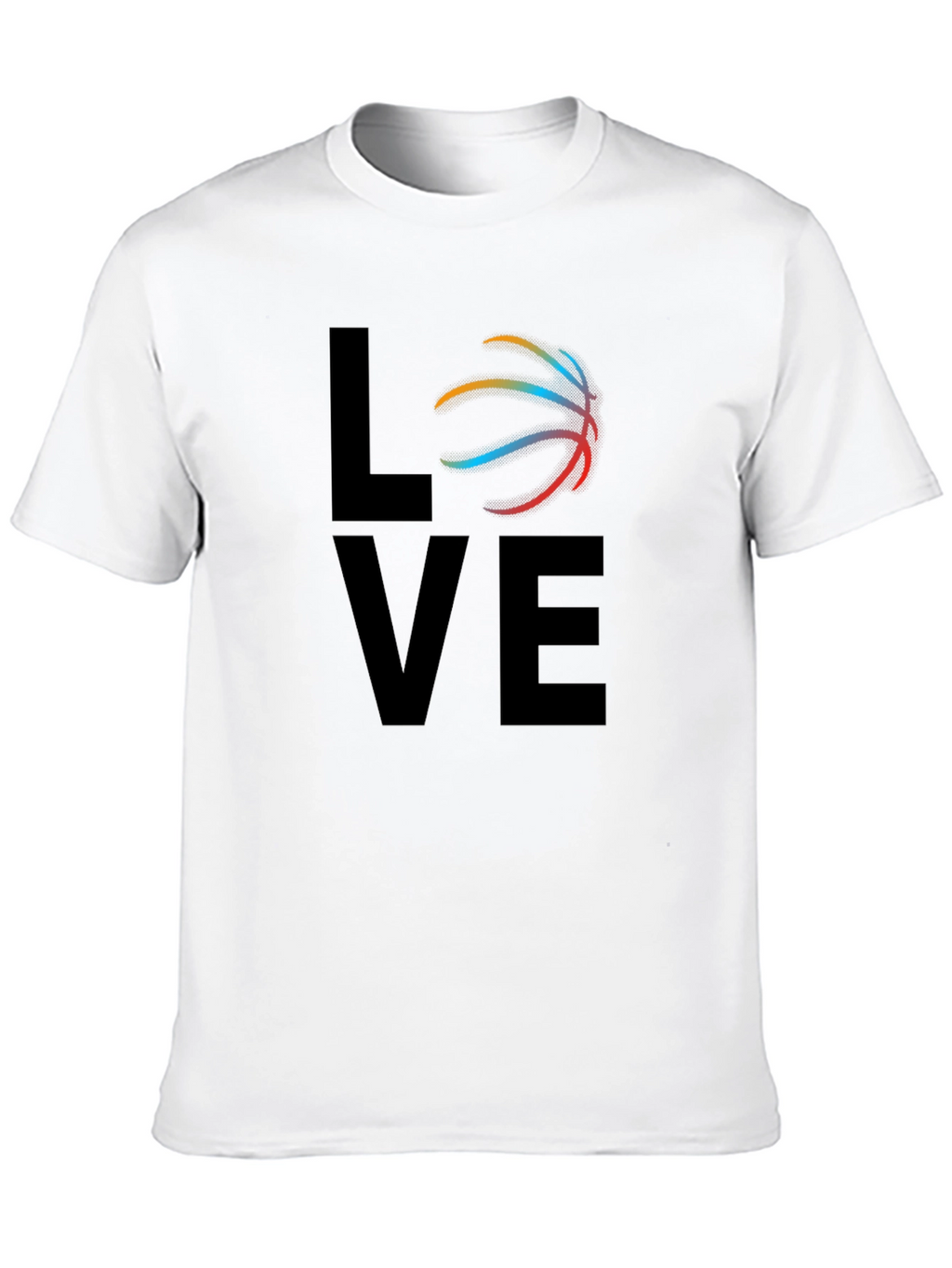 Basketball Love Graphic T-Shirt - Black