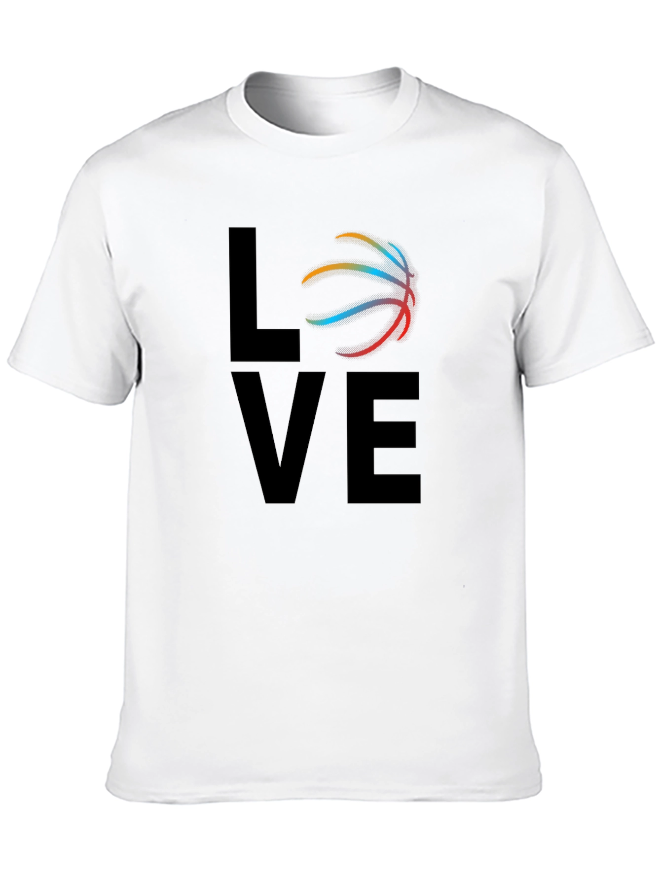 Basketball Love Graphic T-Shirt - Black