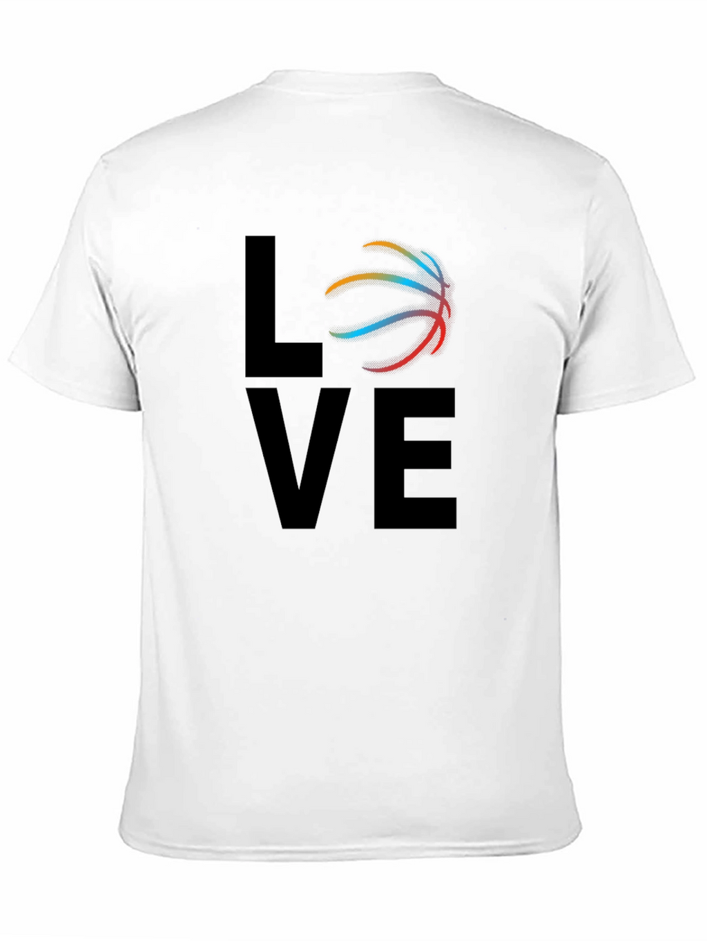 Basketball Love Graphic T-Shirt - Black