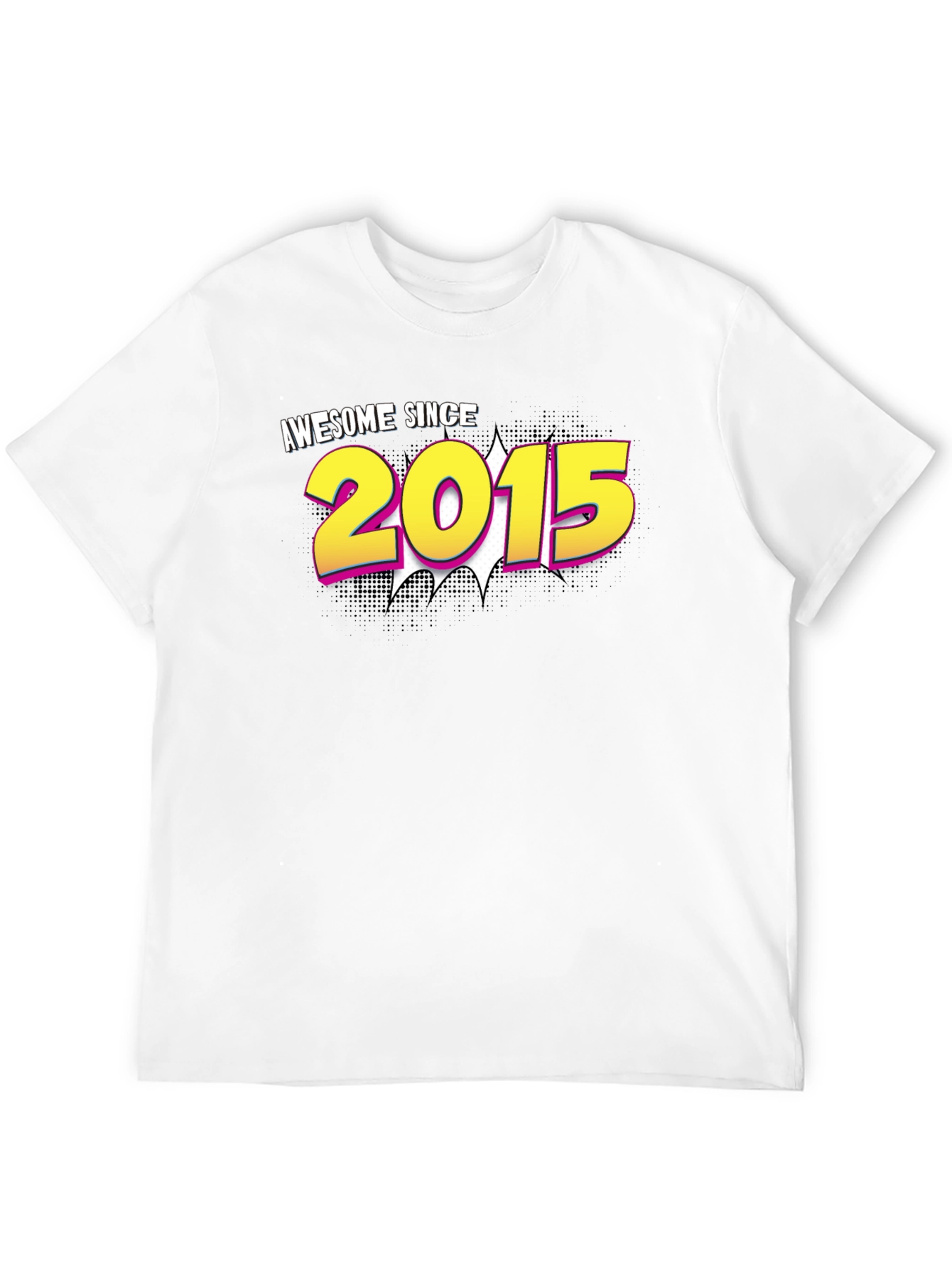 Awesome Since 2015 Black T-Shirt
