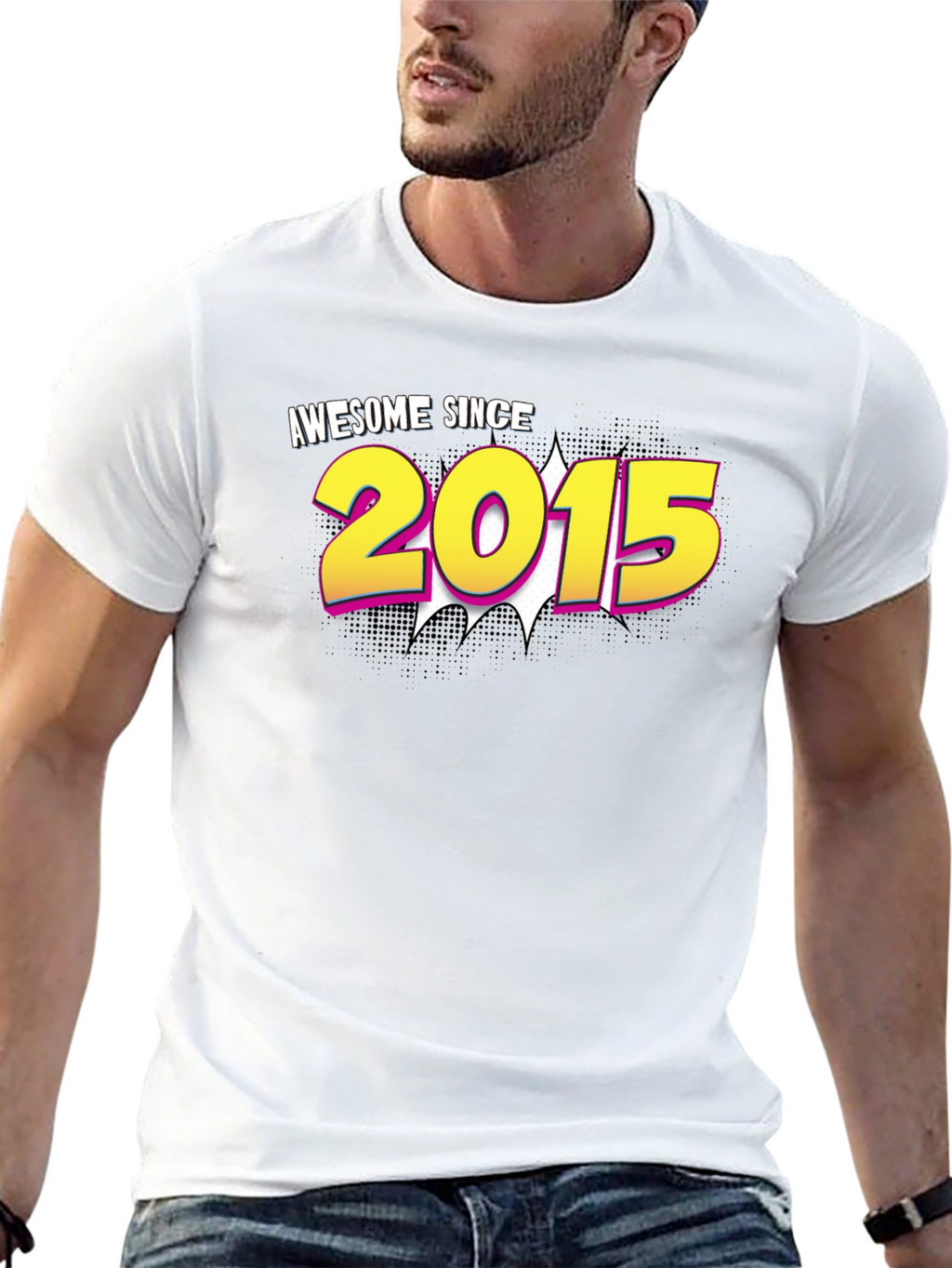 Awesome Since 2015 Black T-Shirt