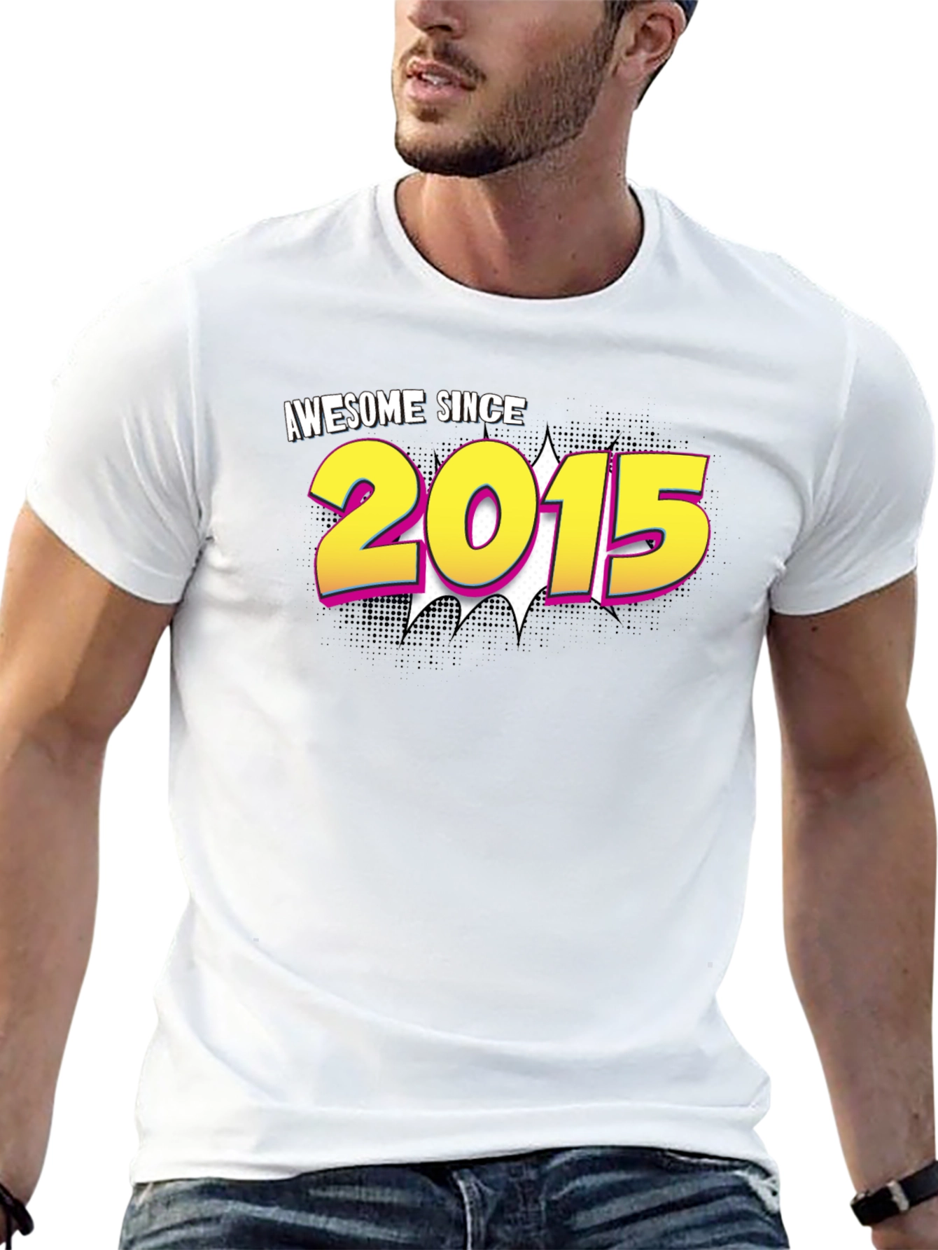 Awesome Since 2015 Black T-Shirt