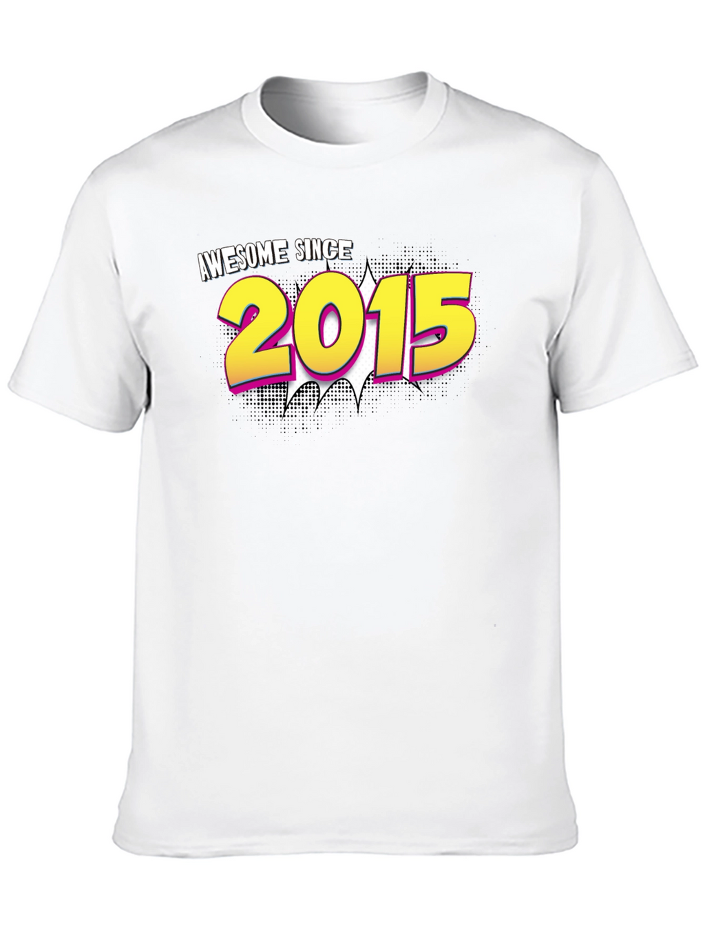Awesome Since 2015 Black T-Shirt