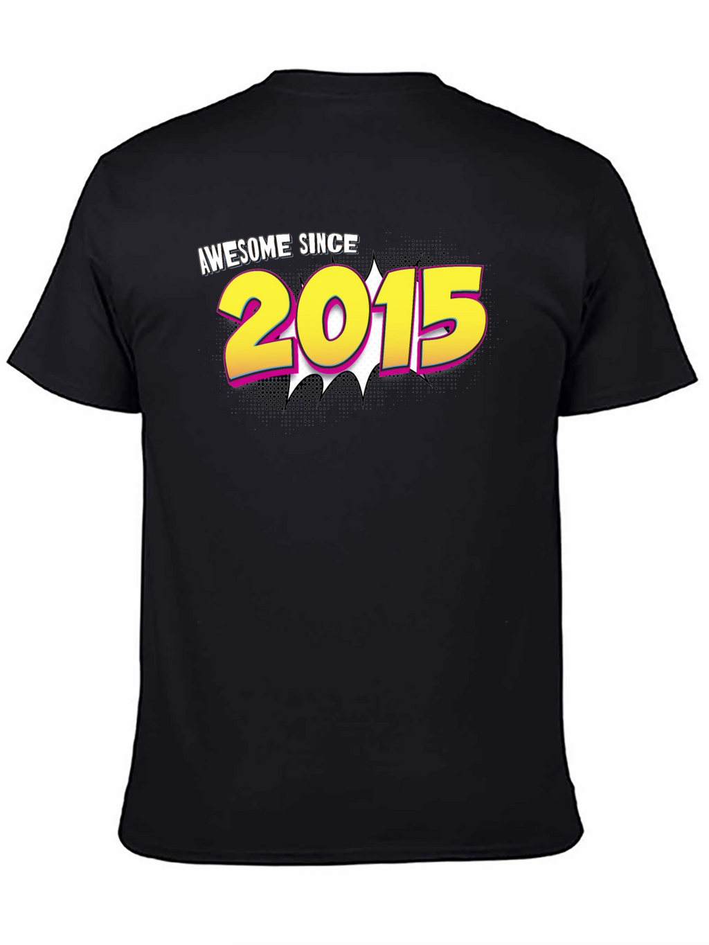 Awesome Since 2015 Black T-Shirt