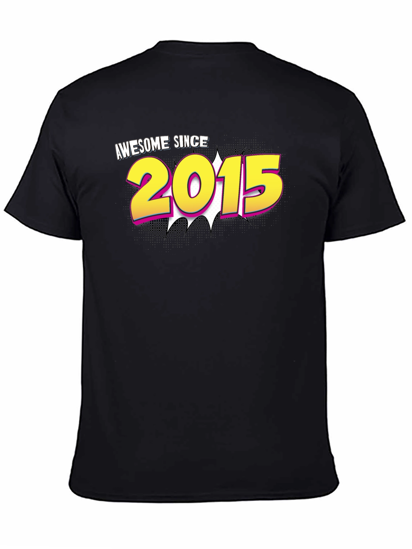 Awesome Since 2015 Black T-Shirt