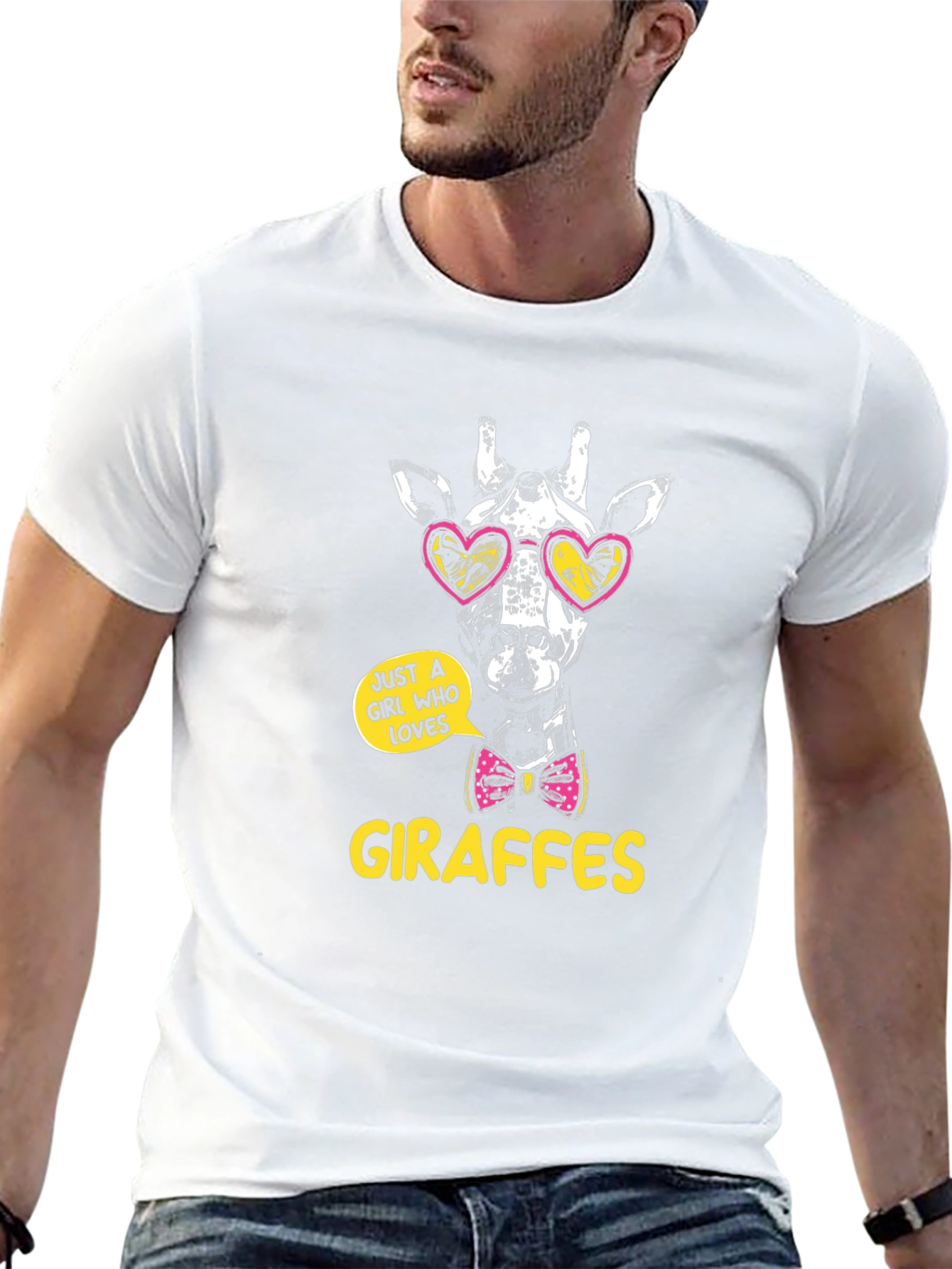 Giraffe Lover T-Shirt Just a Girl Who Loves Giraffes Tee