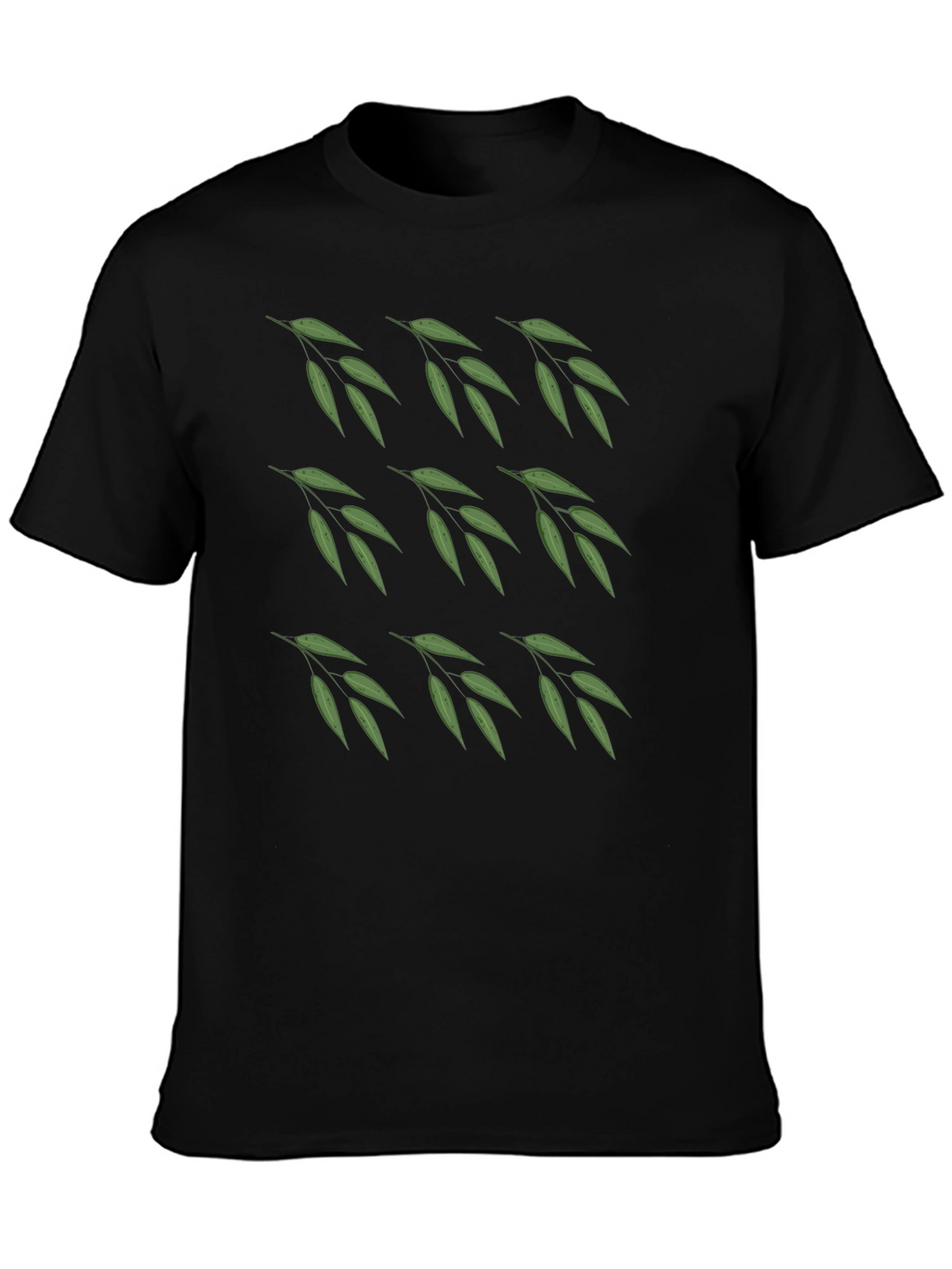 Leaf Pattern T-Shirt - Nature Inspired Casual Wear
