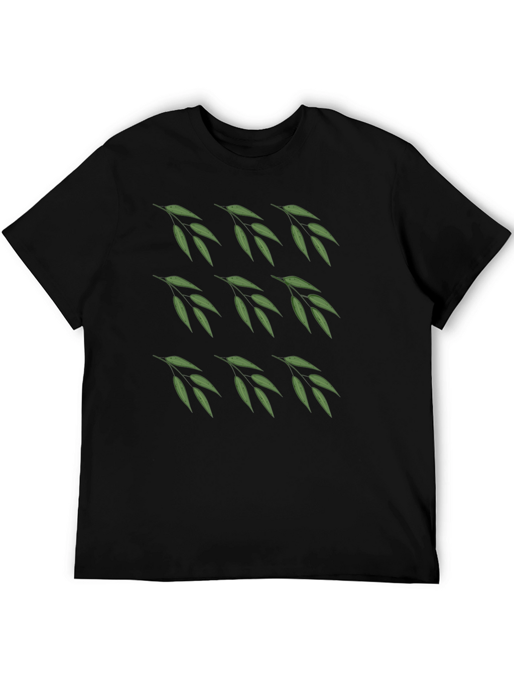 Leaf Pattern T-Shirt - Nature Inspired Casual Wear