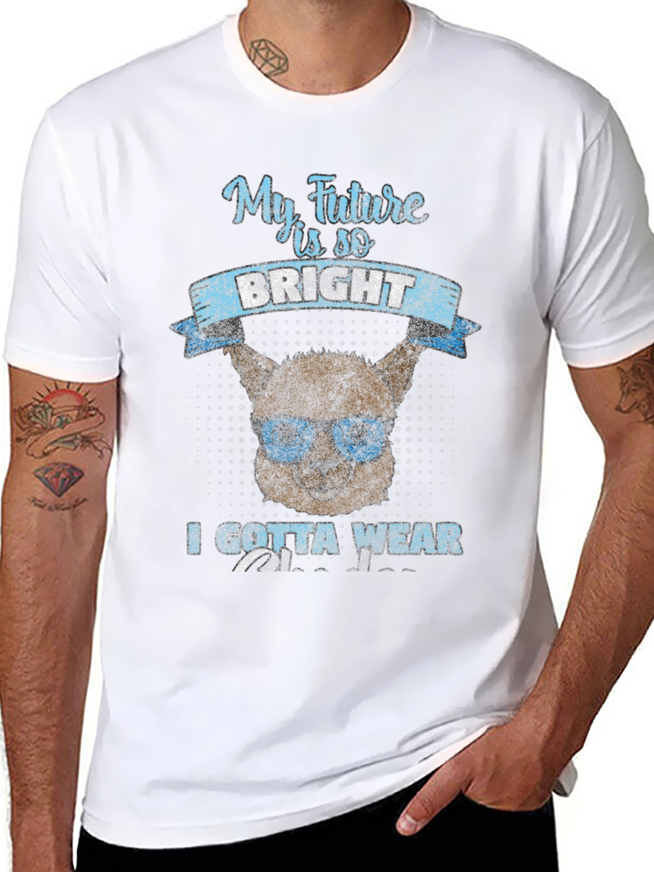 Bright Future T-Shirt - Llama with Sunglasses
