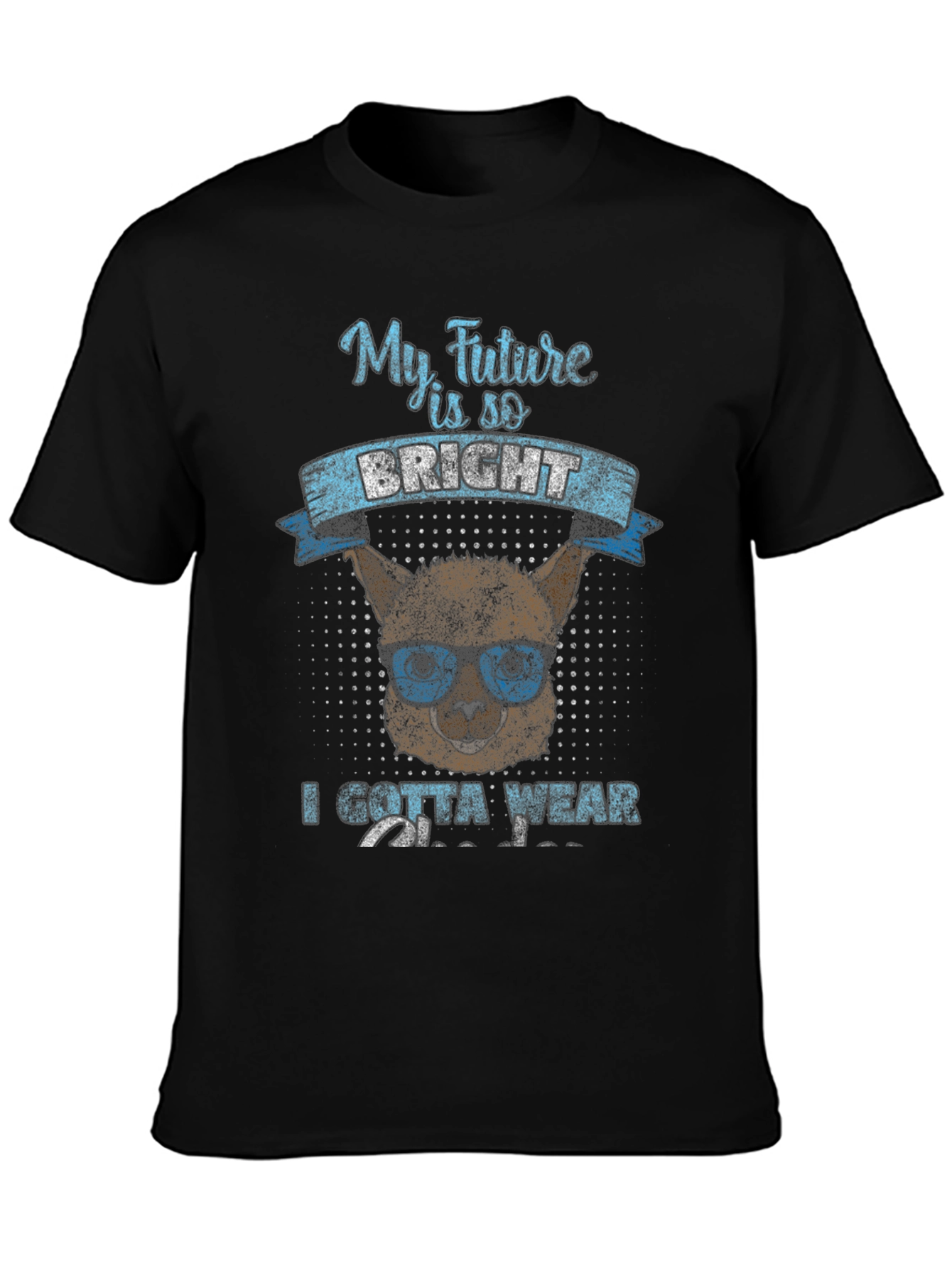 Bright Future T-Shirt - Llama with Sunglasses