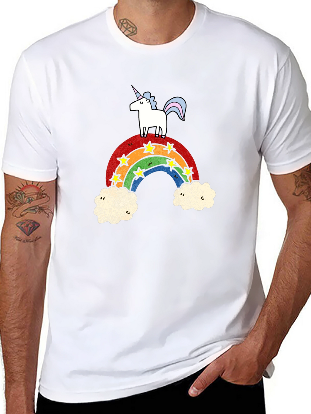 Unicorn Rainbow Graphic T-Shirt