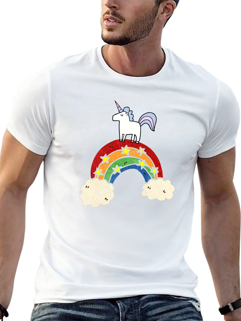 Unicorn Rainbow Graphic T-Shirt
