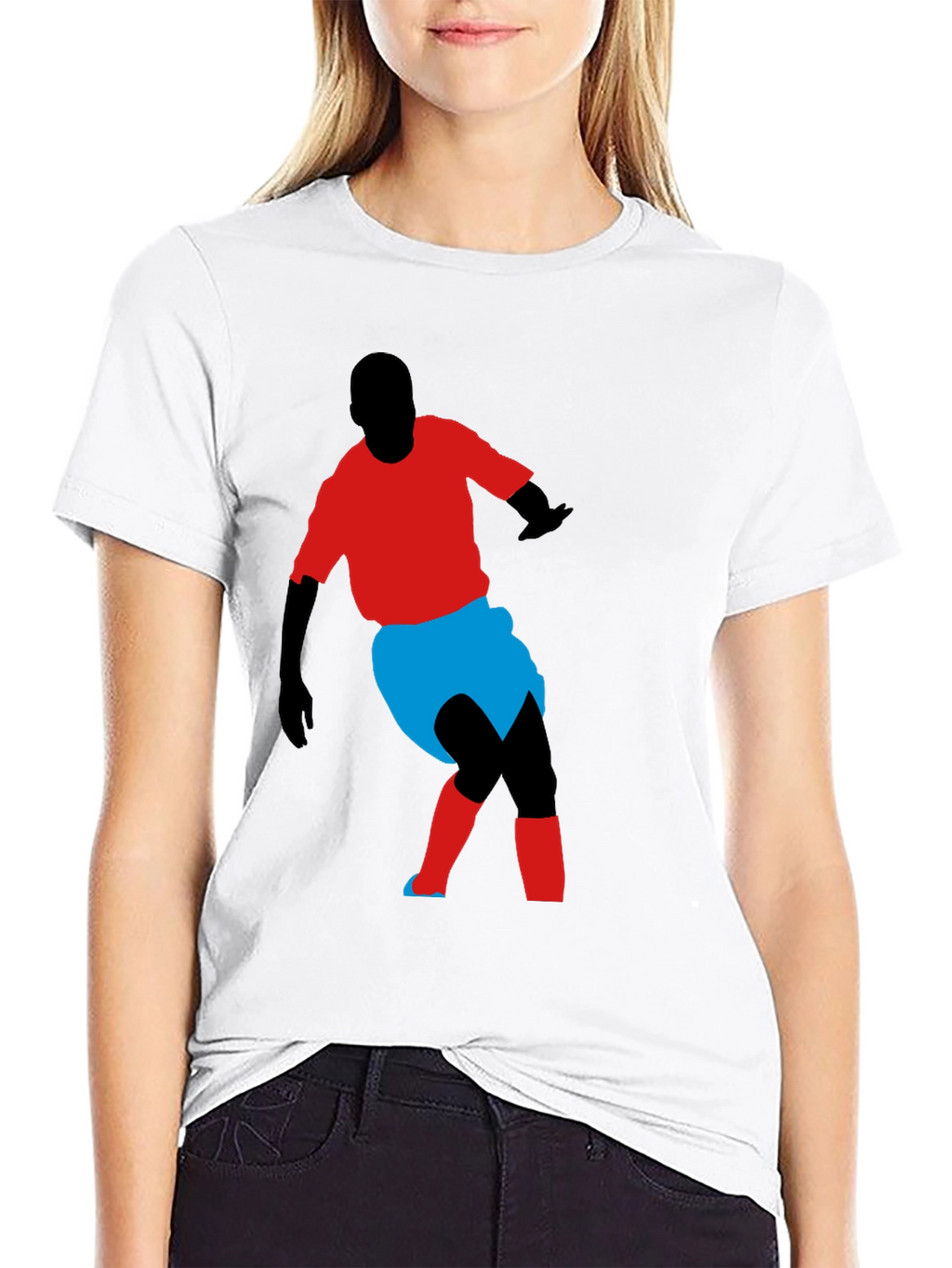 Soccer Player Graphic Tee - Stylish Comfort