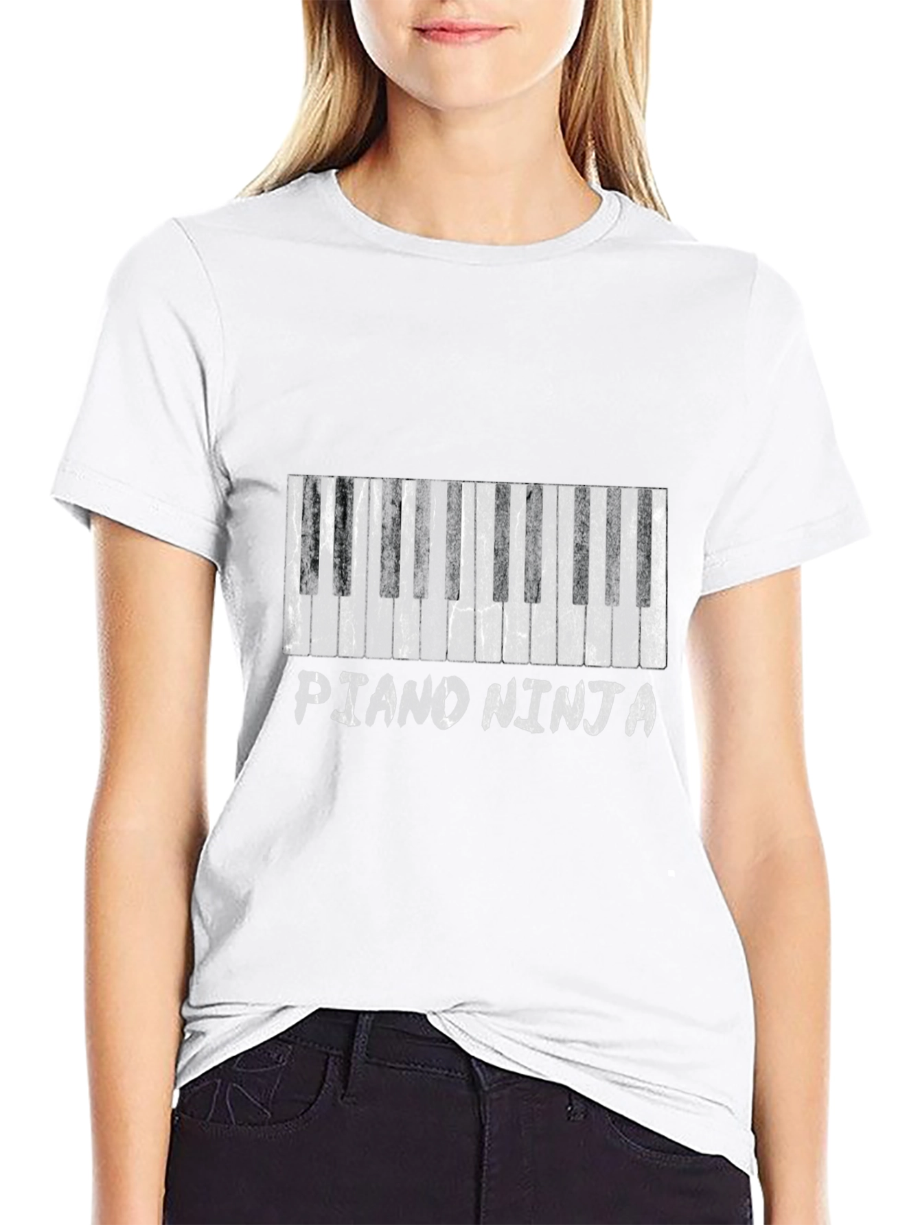 Piano Ninja Graphic T-Shirt