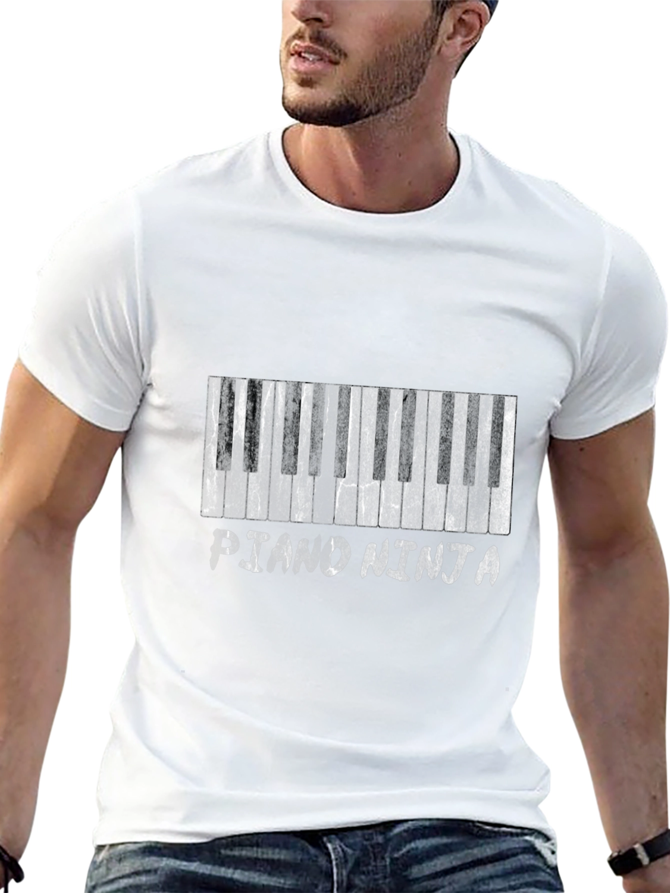 Piano Ninja Graphic T-Shirt