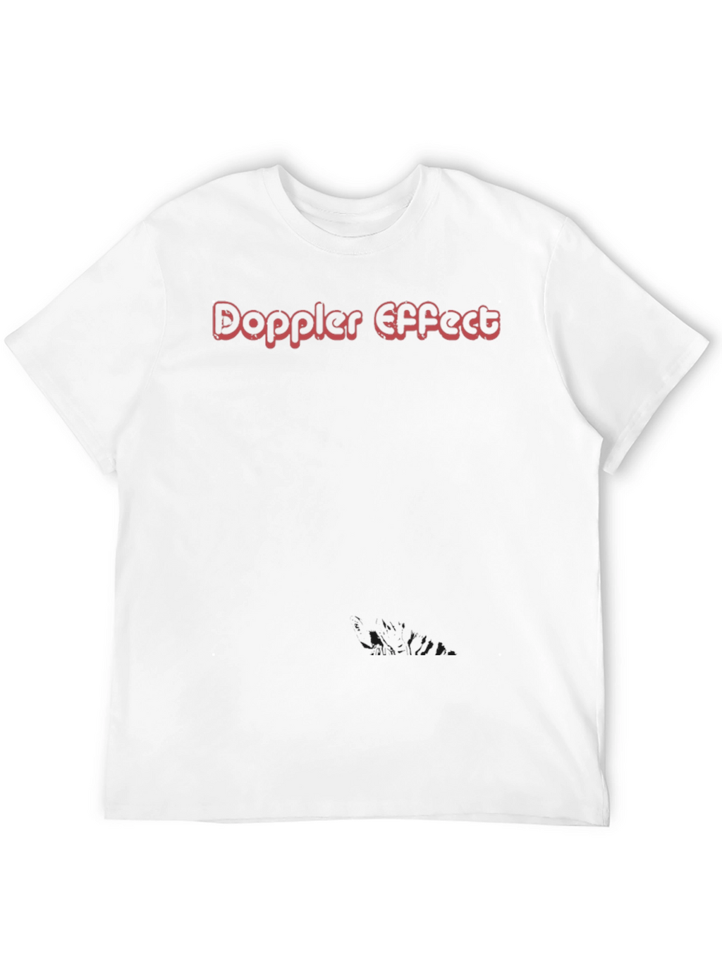 Doppler Effect Graphic Tee - Soft Black Cotton
