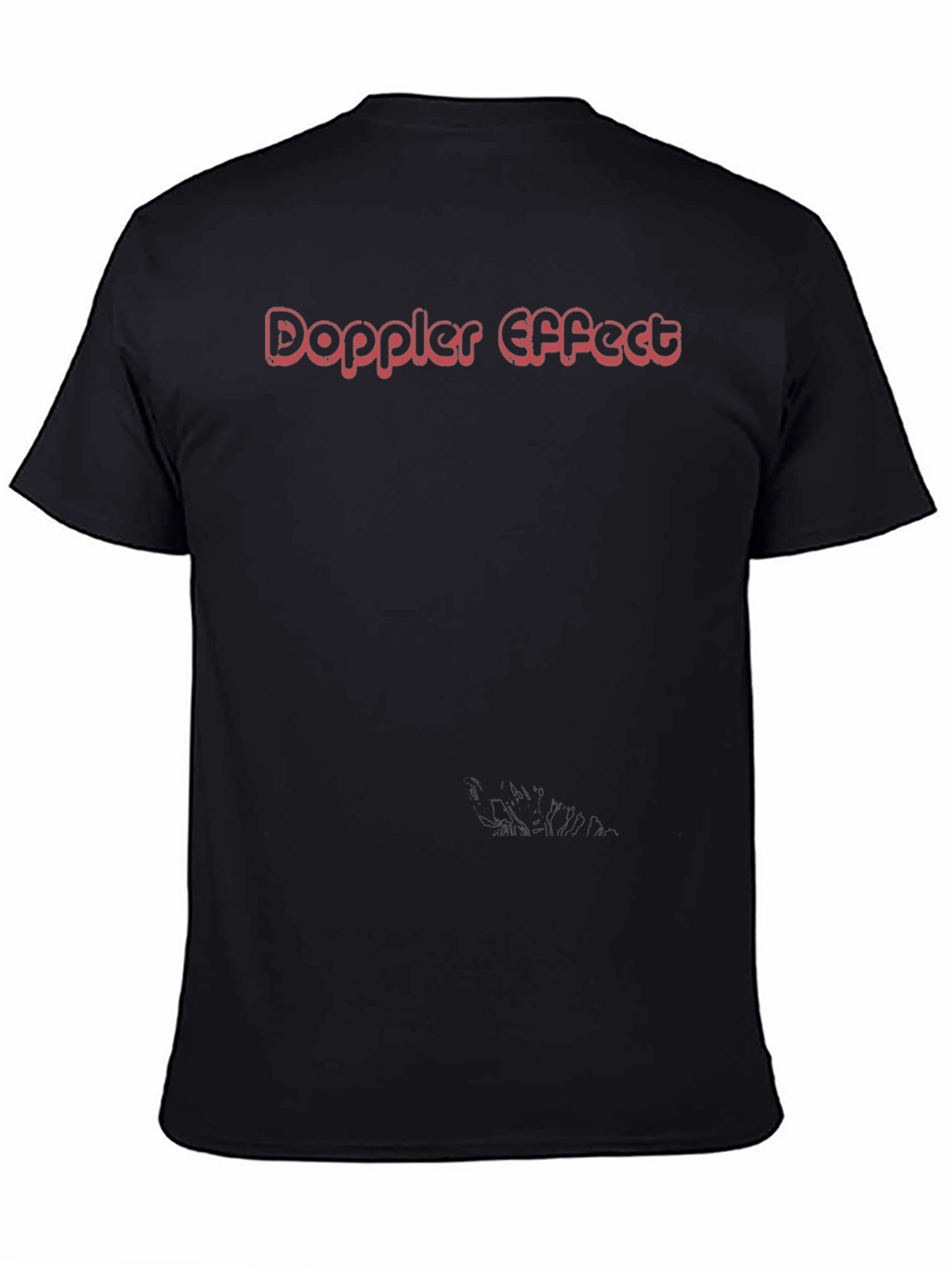 Doppler Effect Graphic Tee - Soft Black Cotton