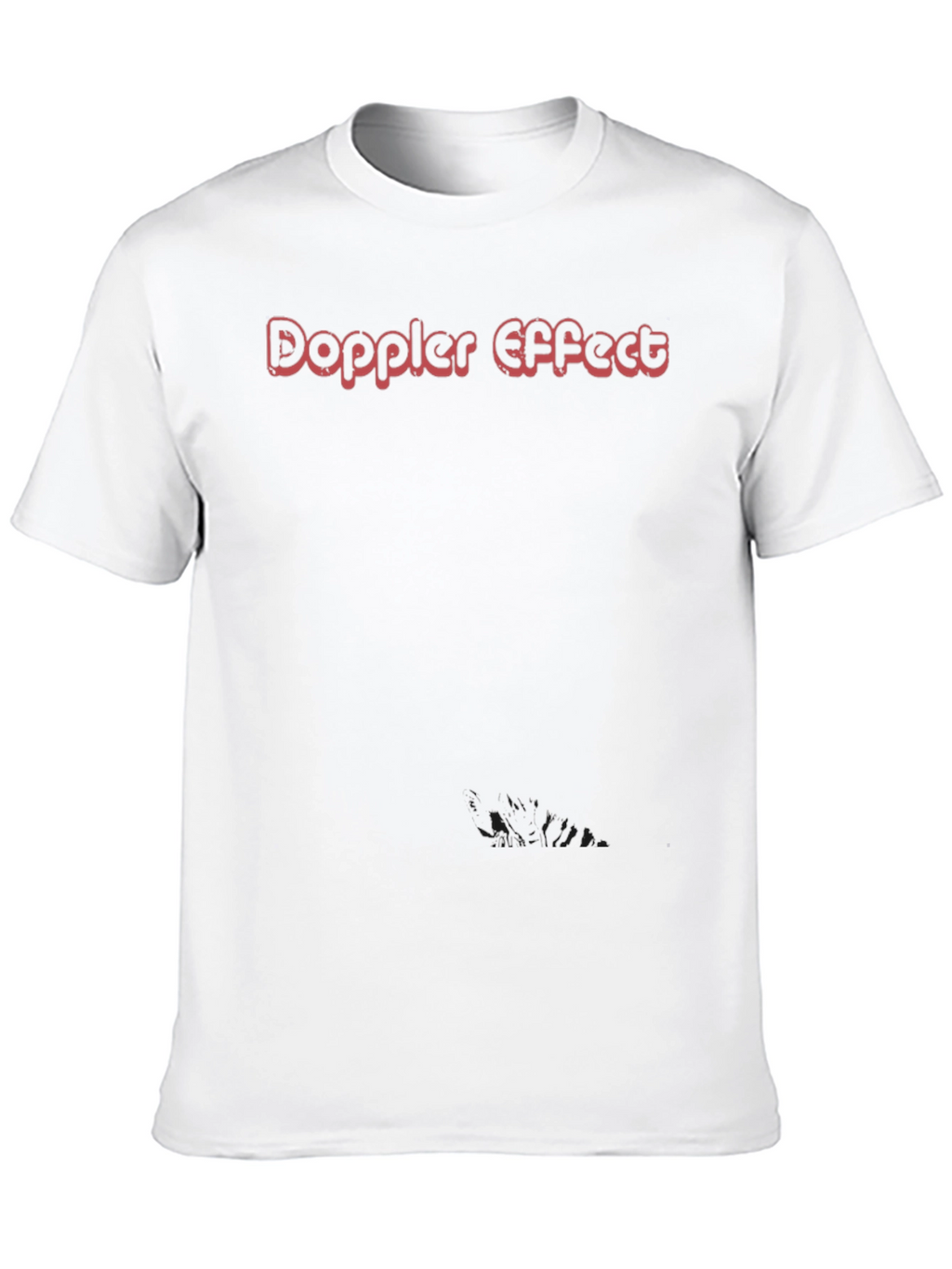 Doppler Effect Graphic Tee - Soft Black Cotton