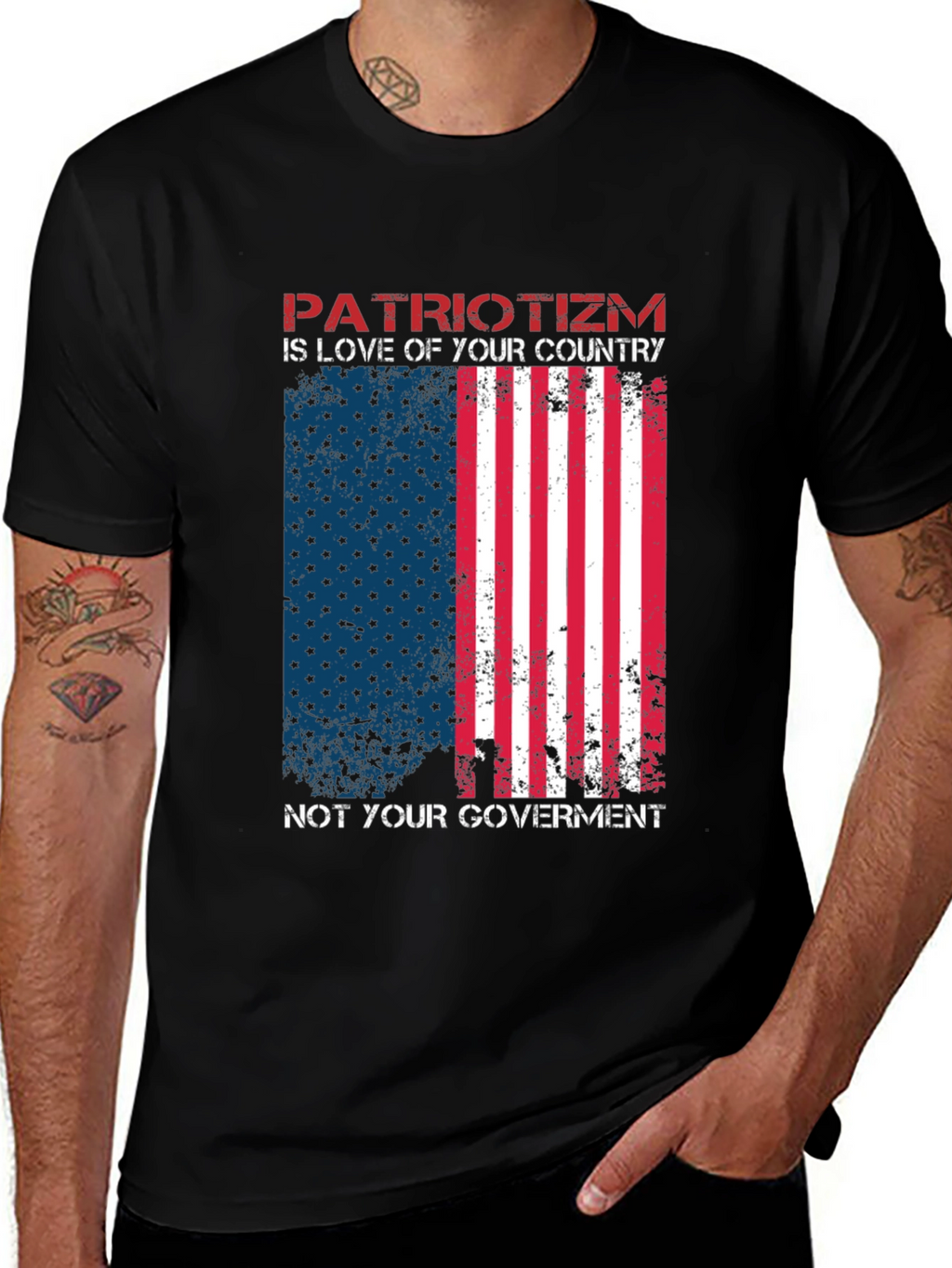Patriotic USA Flag T-Shirt - Love of Country