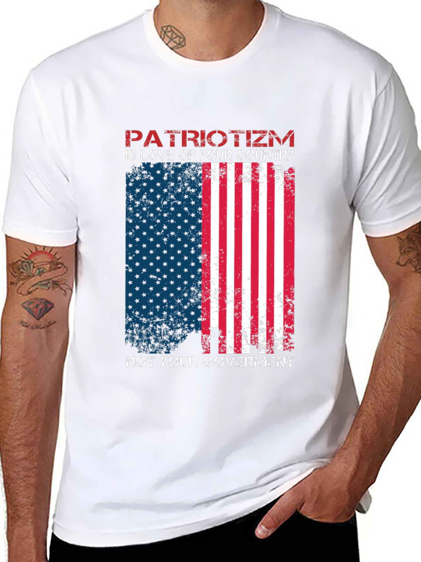 Patriotic USA Flag T-Shirt - Love of Country