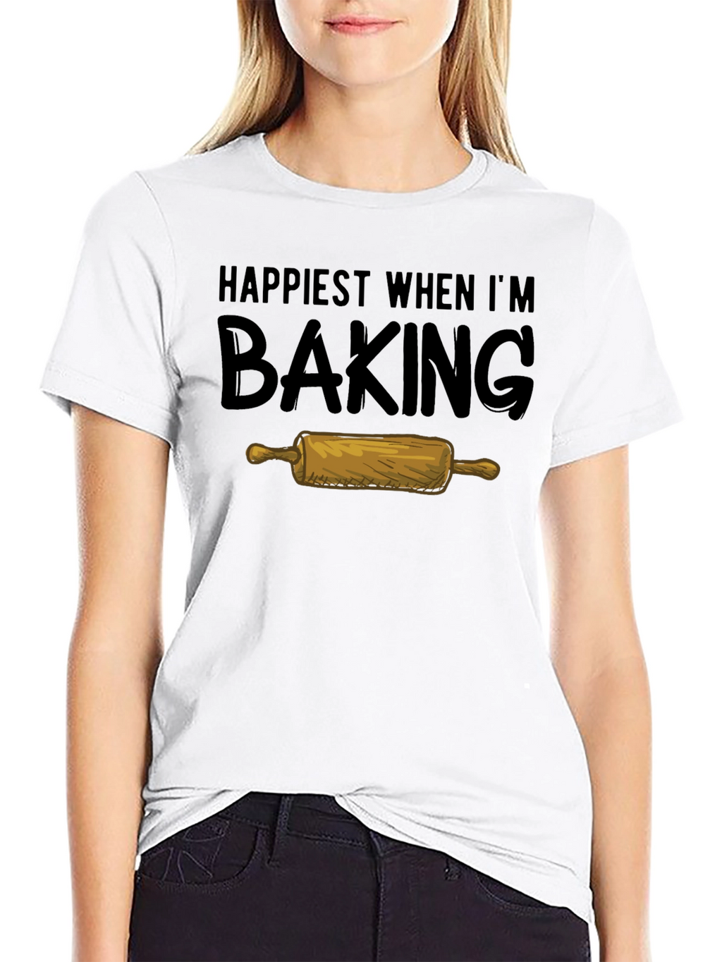 Happiest When Im Baking Graphic Tee