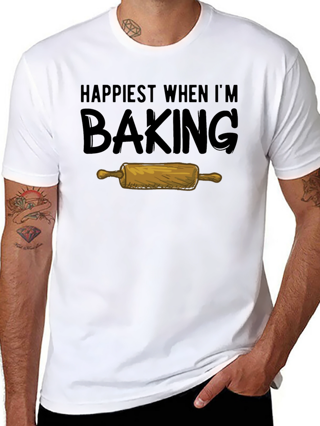 Happiest When Im Baking Graphic Tee