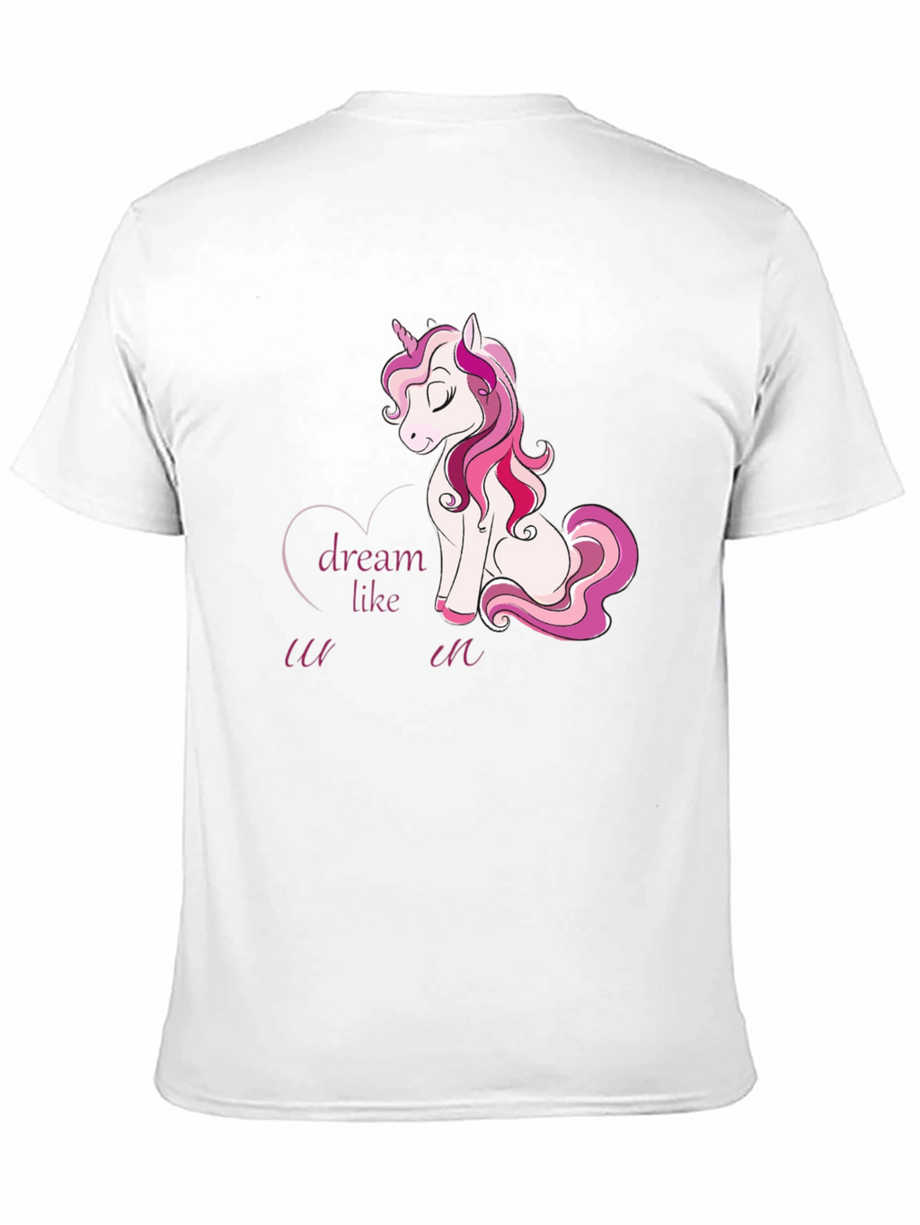 Dream Like Unicorn Graphic Black T-Shirt