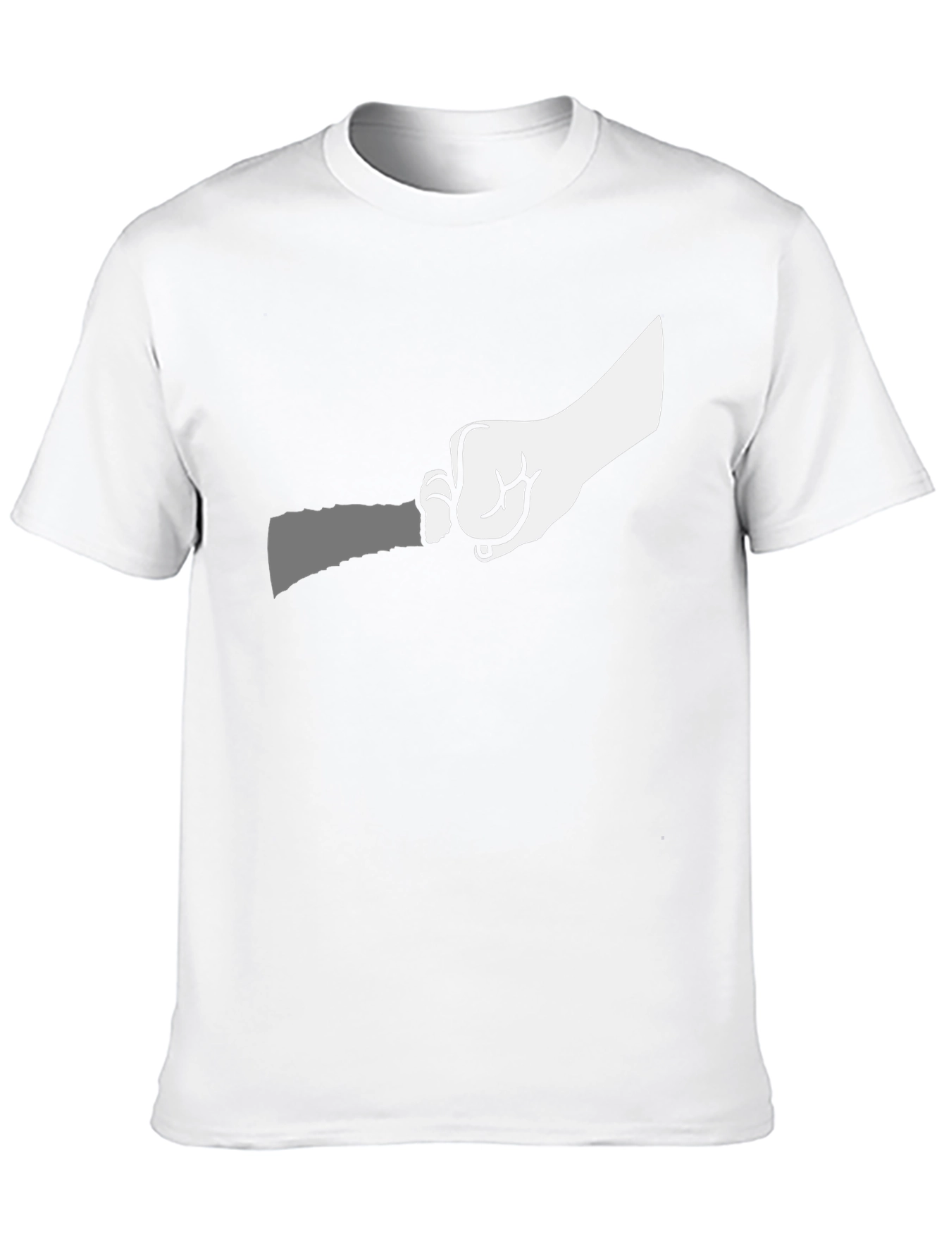 Hand Holding Knife Graphic T-Shirt