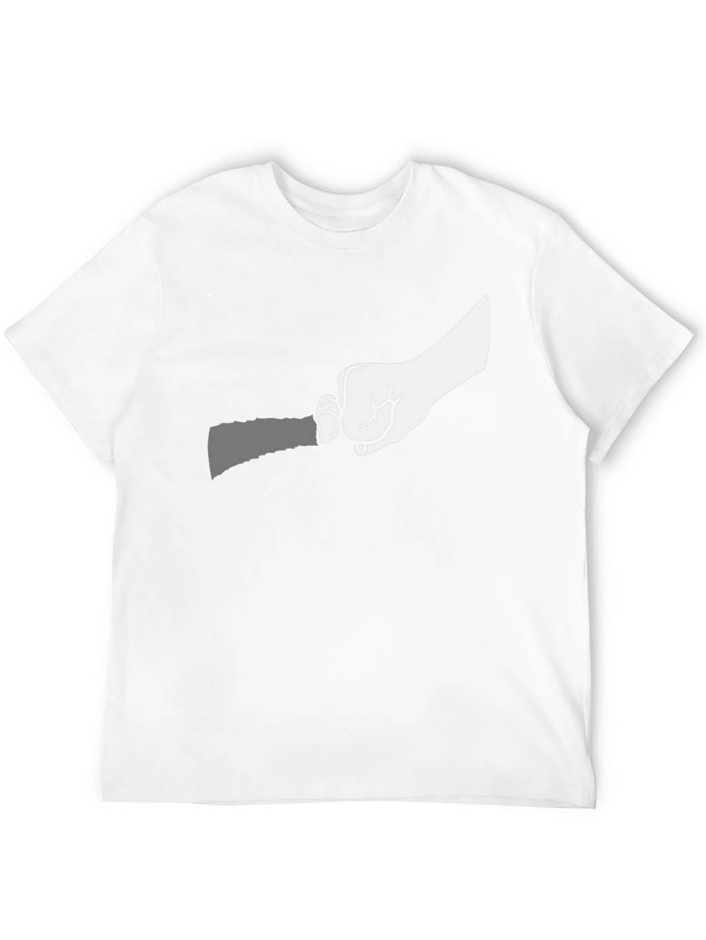 Hand Holding Knife Graphic T-Shirt