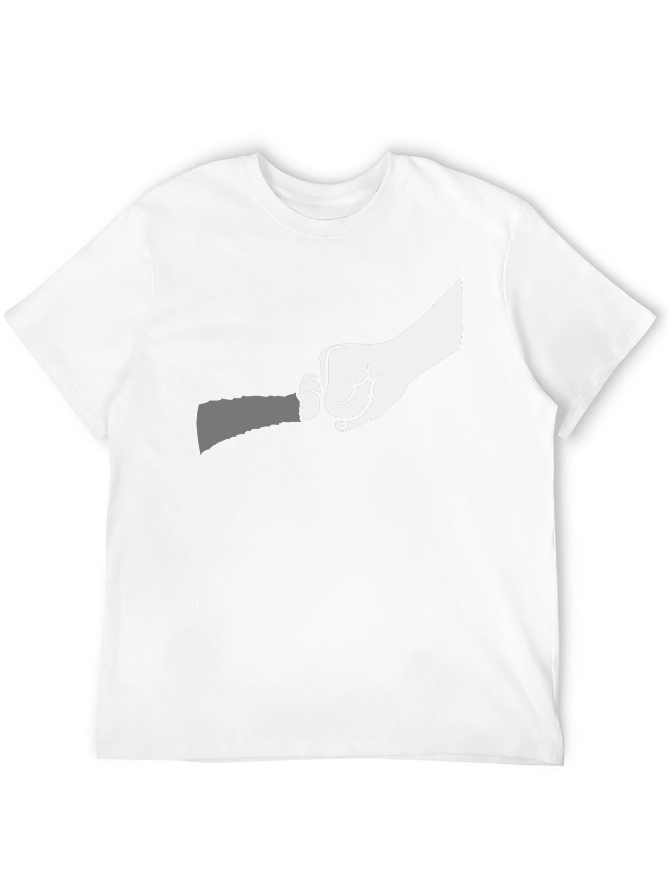 Hand Holding Knife Graphic T-Shirt