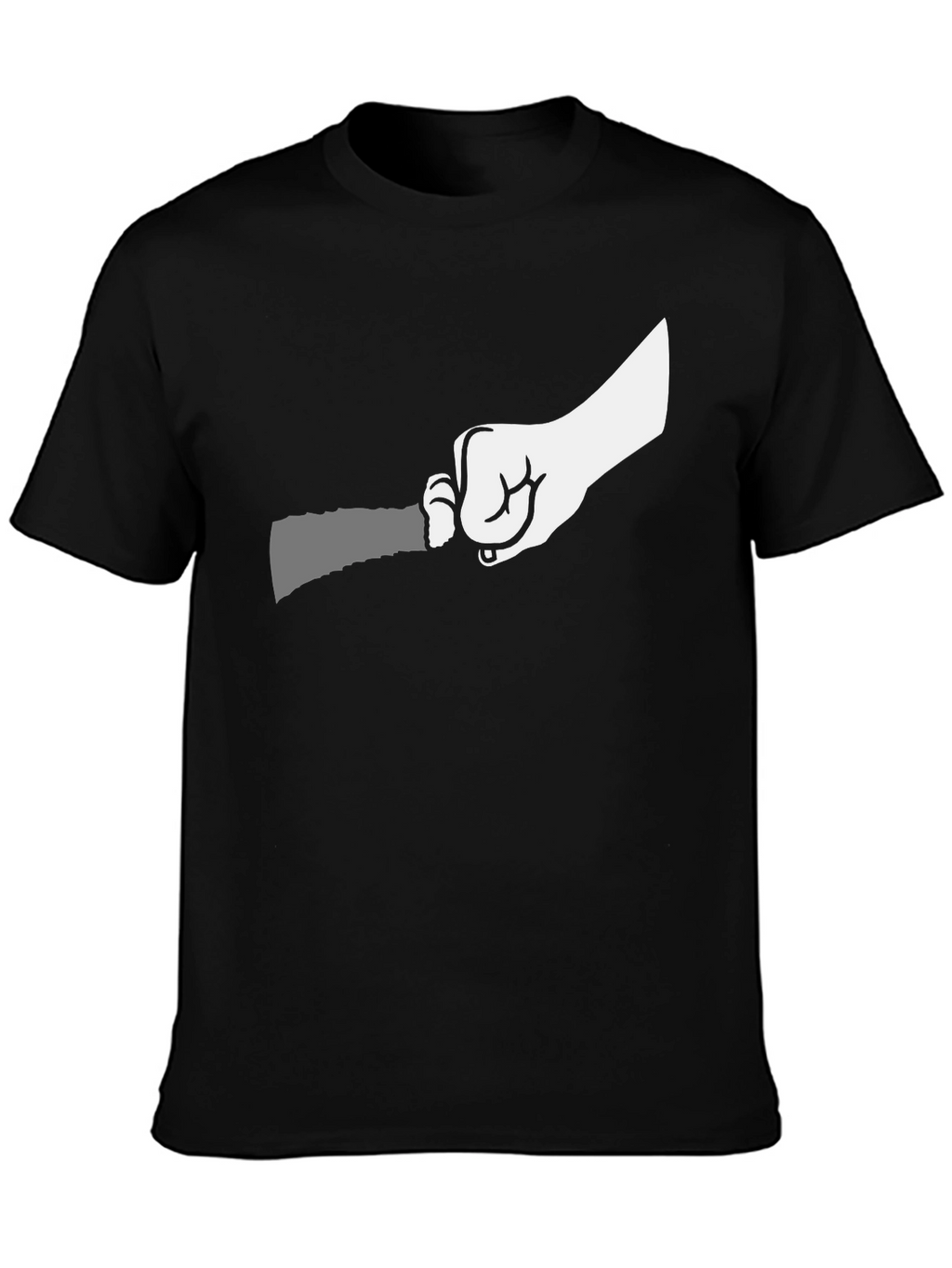 Hand Holding Knife Graphic T-Shirt
