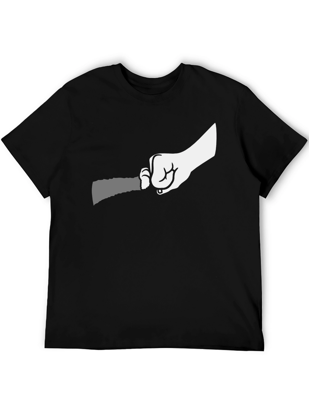 Hand Holding Knife Graphic T-Shirt