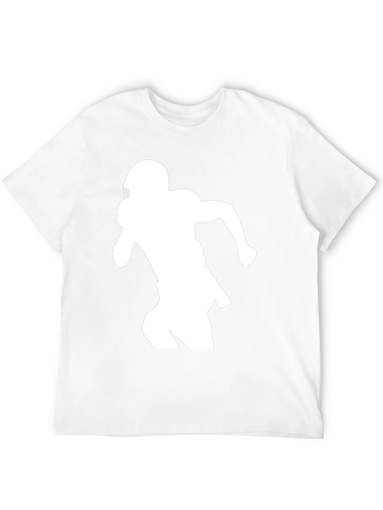 Football Player Silhouette Graphic Tee