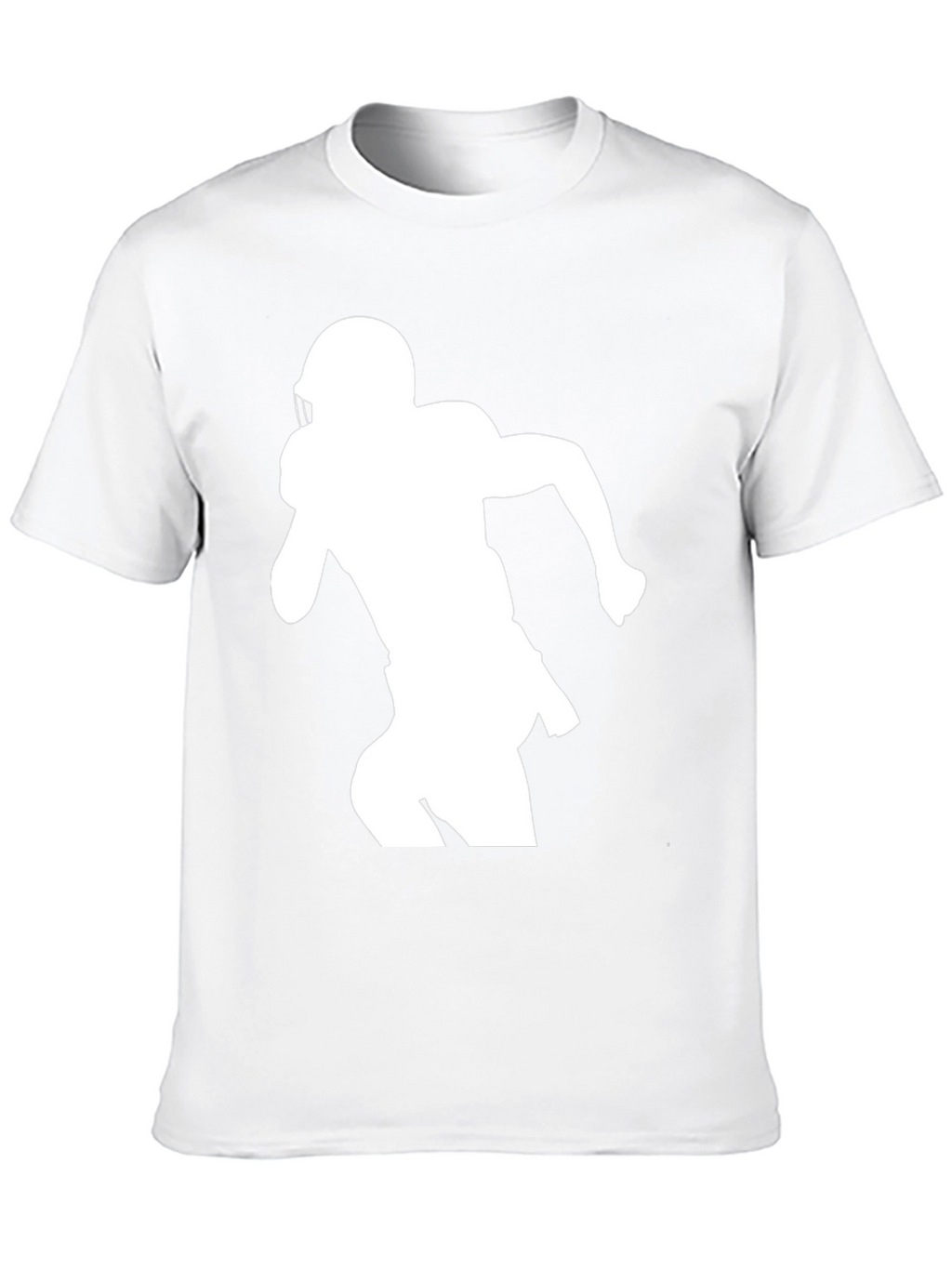 Football Player Silhouette Graphic Tee