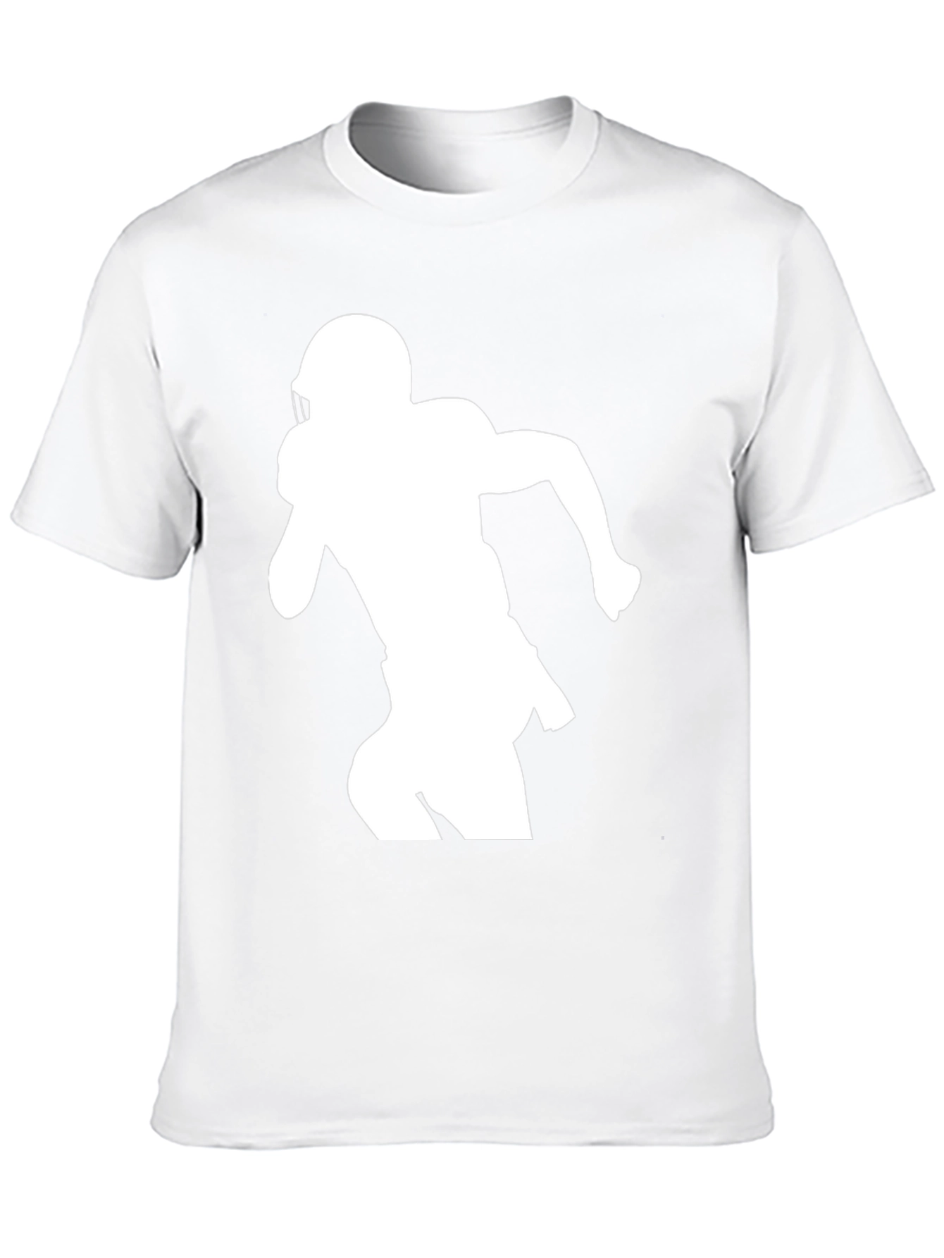 Football Player Silhouette Graphic Tee