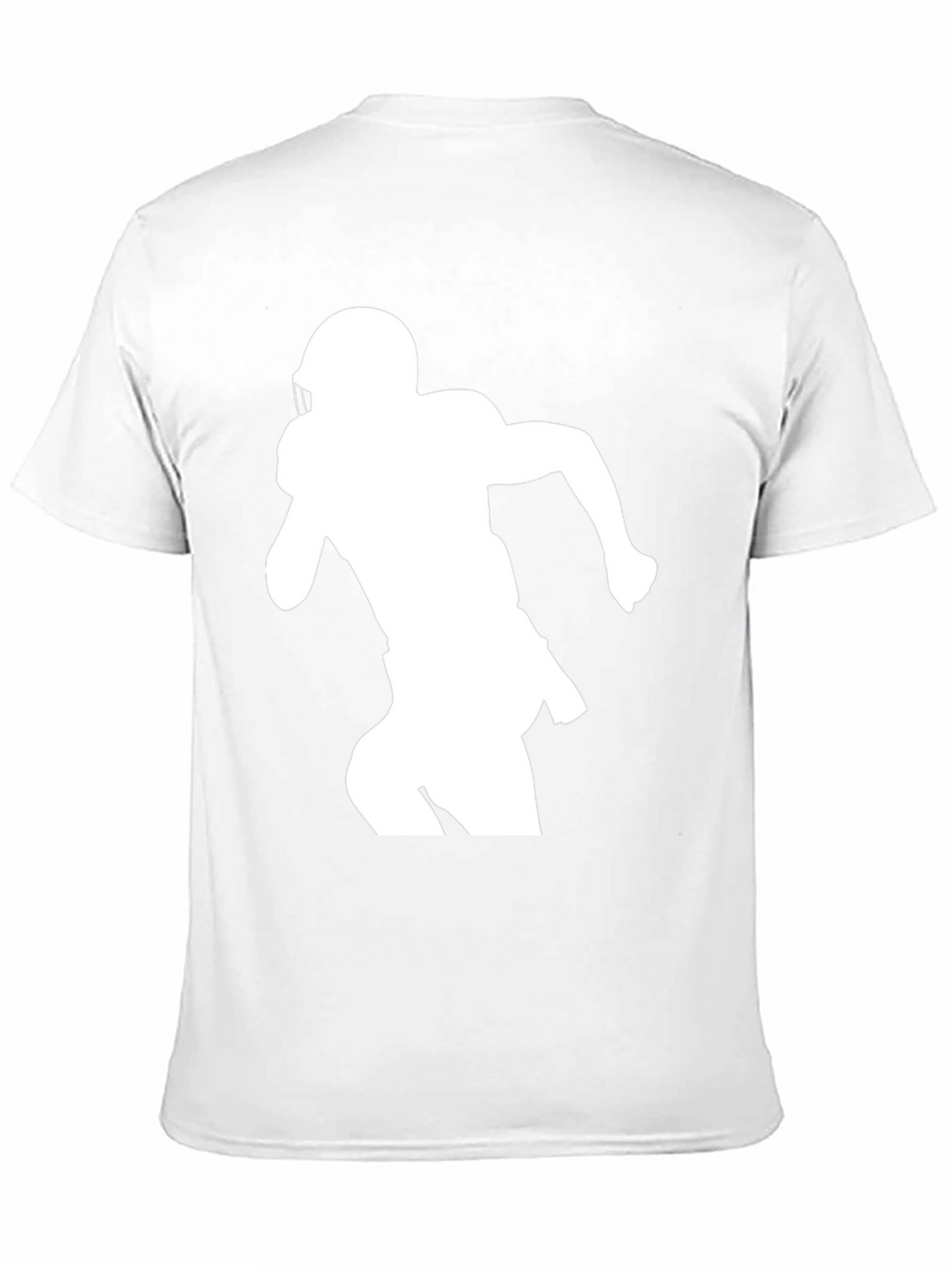 Football Player Silhouette Graphic Tee