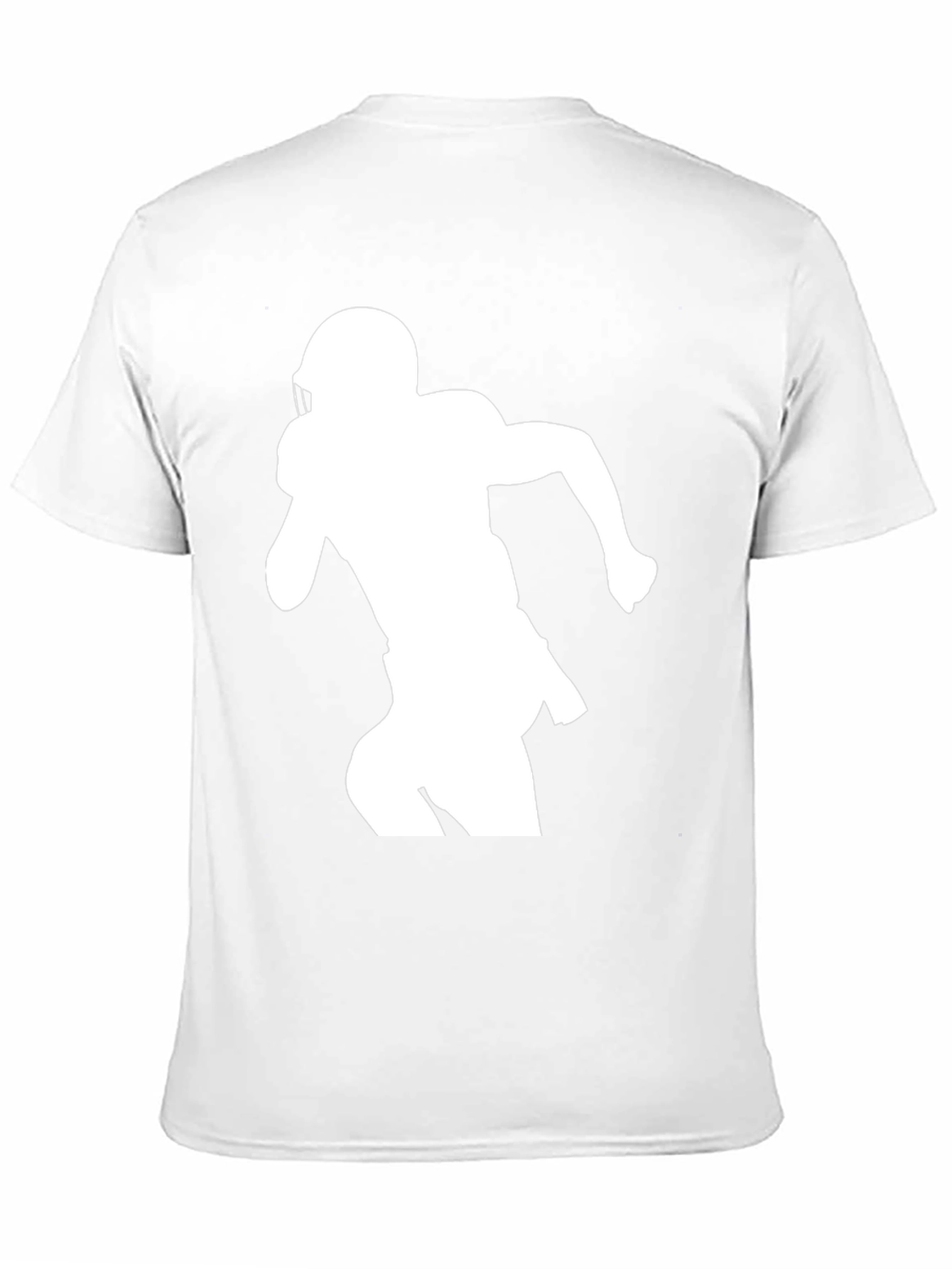 Football Player Silhouette Graphic Tee