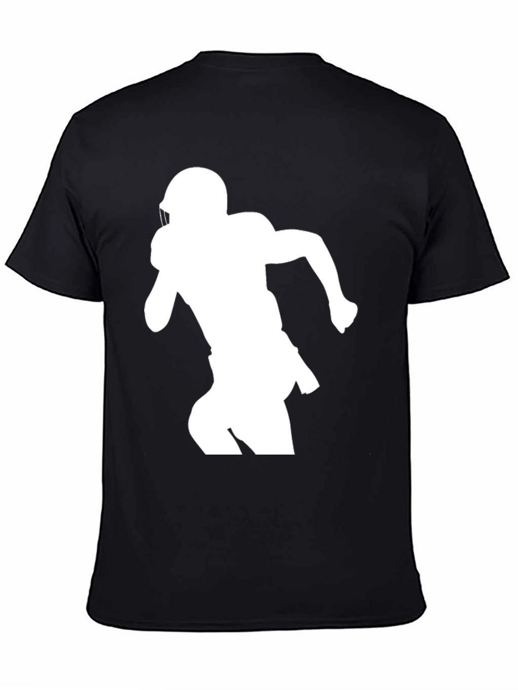 Football Player Silhouette Graphic Tee