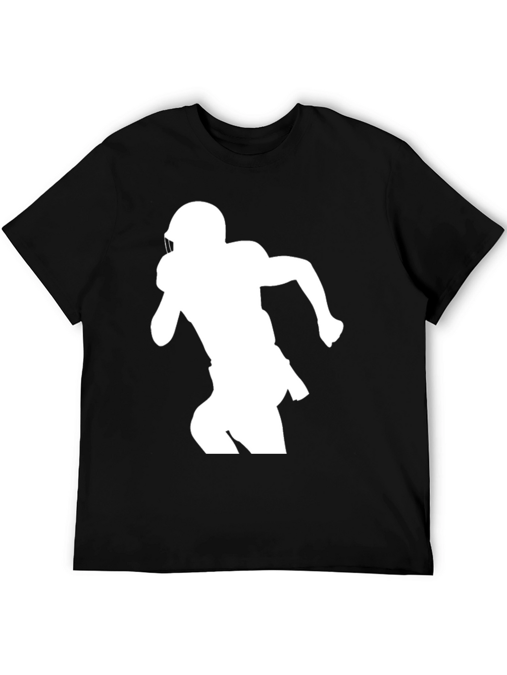 Football Player Silhouette Graphic Tee