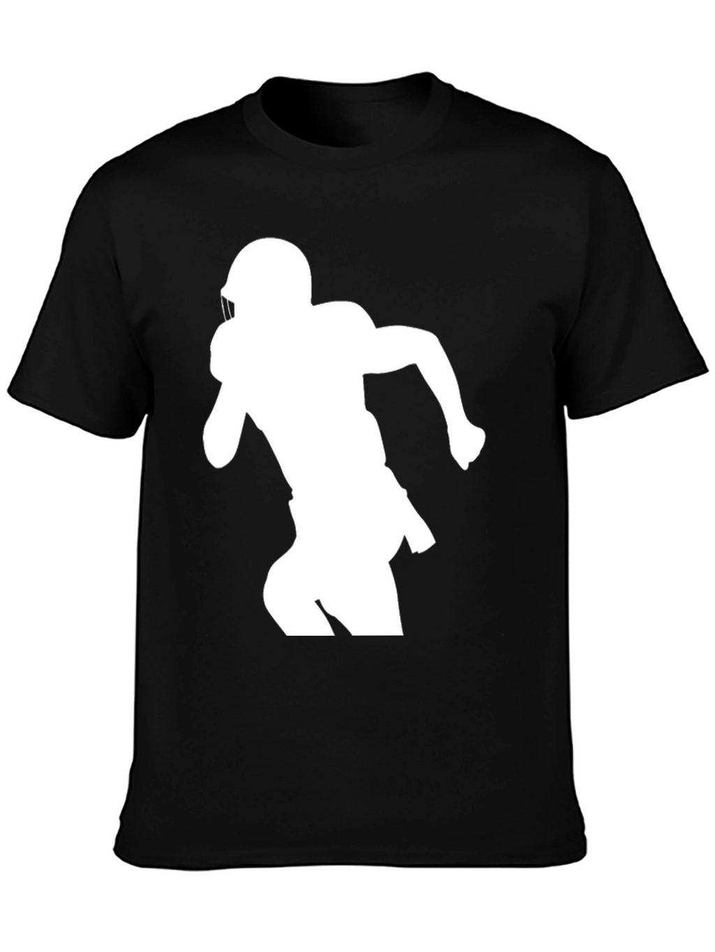 Football Player Silhouette Graphic Tee