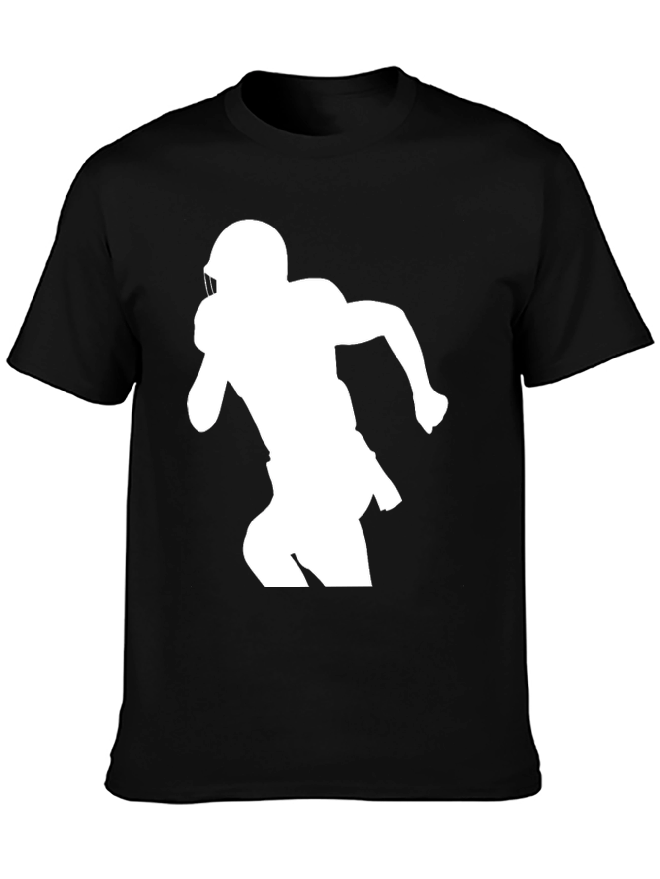 Football Player Silhouette Graphic Tee