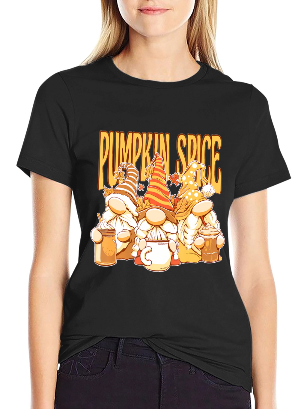 Pumpkin Spice Gnomes Graphic Tee