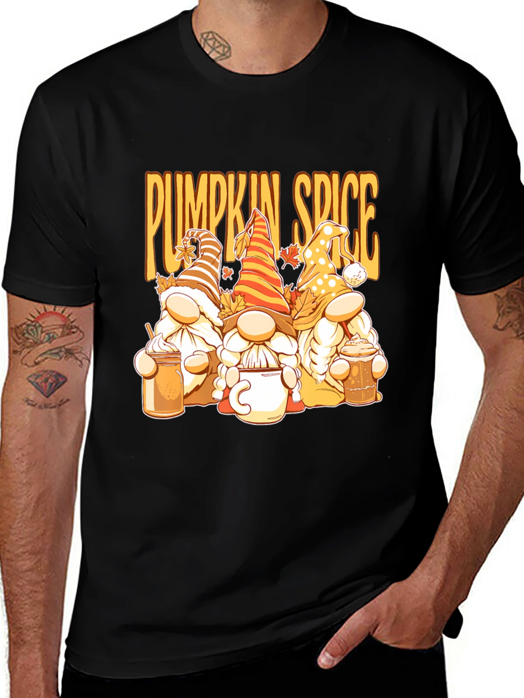 Pumpkin Spice Gnomes Graphic Tee