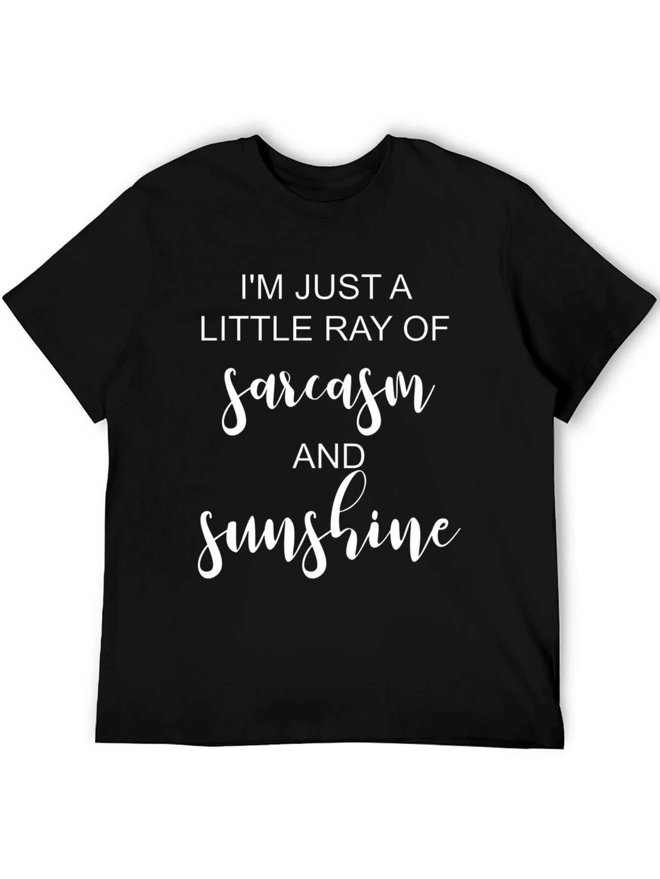 Sarcasm and Sunshine Graphic Tee - Mens Black T-Shirt
