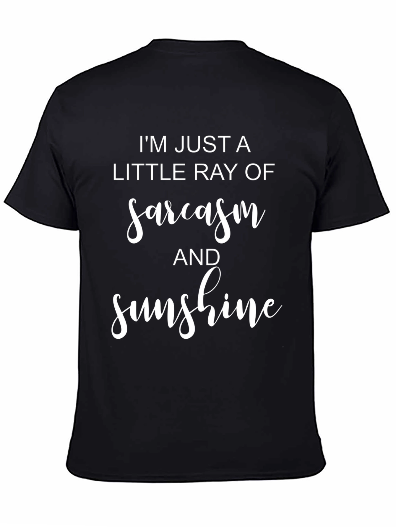 Sarcasm and Sunshine Graphic Tee - Mens Black T-Shirt