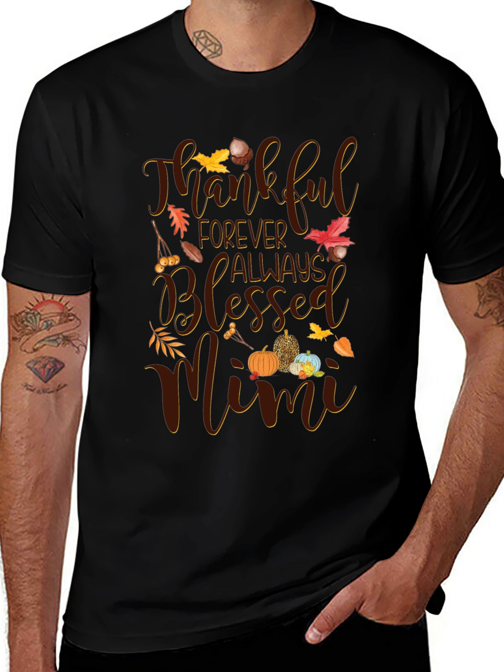 Thankful Mimi Fall Graphic T-Shirt