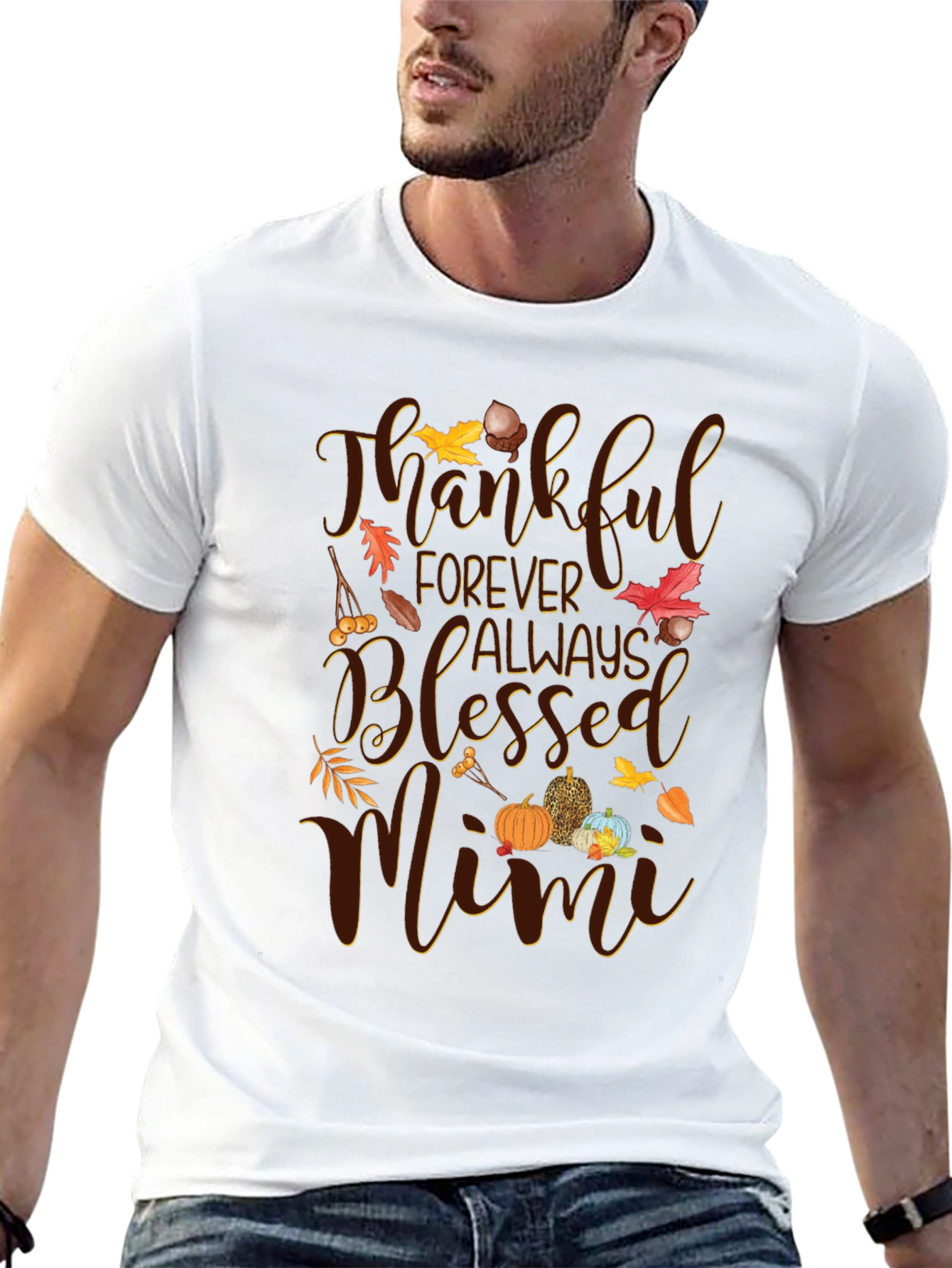 Thankful Mimi Fall Graphic T-Shirt