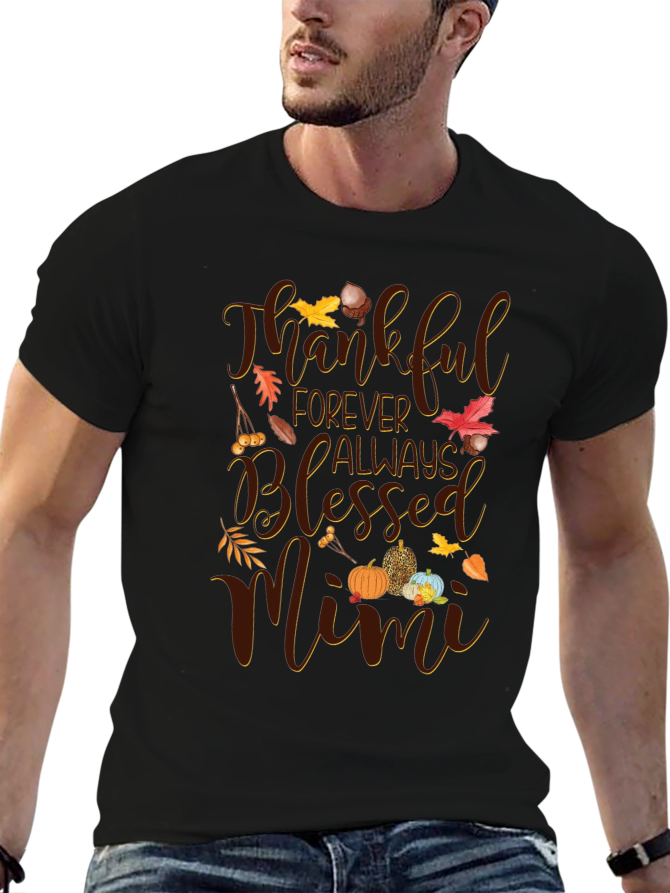 Thankful Mimi Fall Graphic T-Shirt