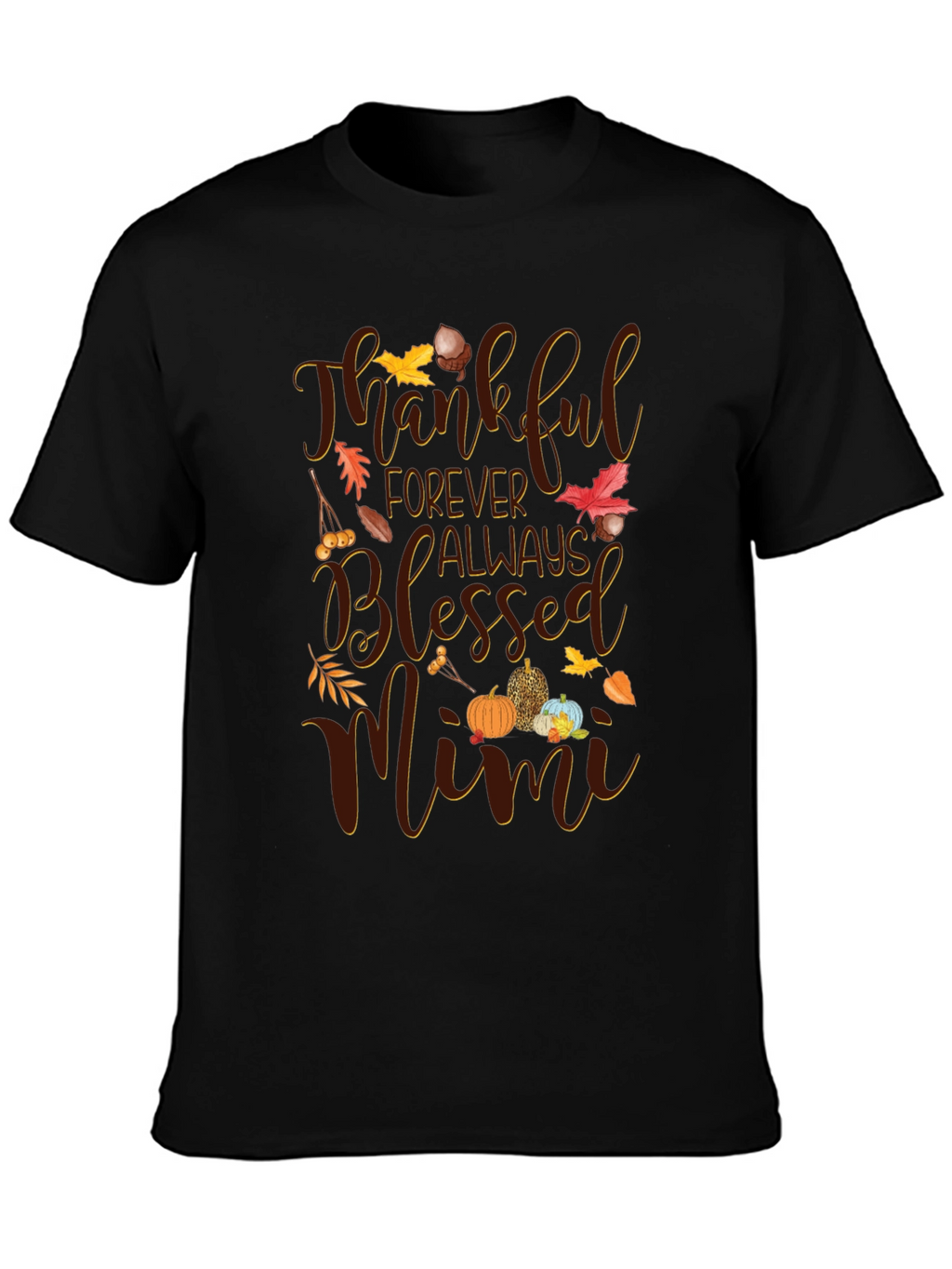 Thankful Mimi Fall Graphic T-Shirt